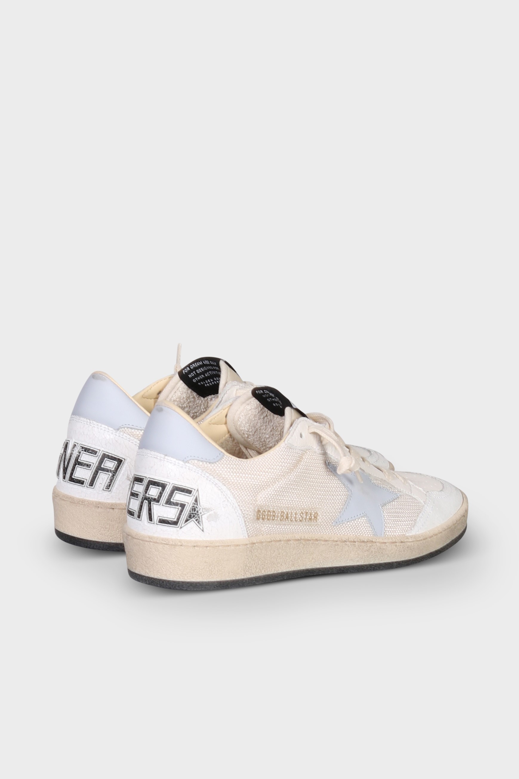 GOLDEN GOOSE Sneaker Ballstar in Off White/Light Blue 40