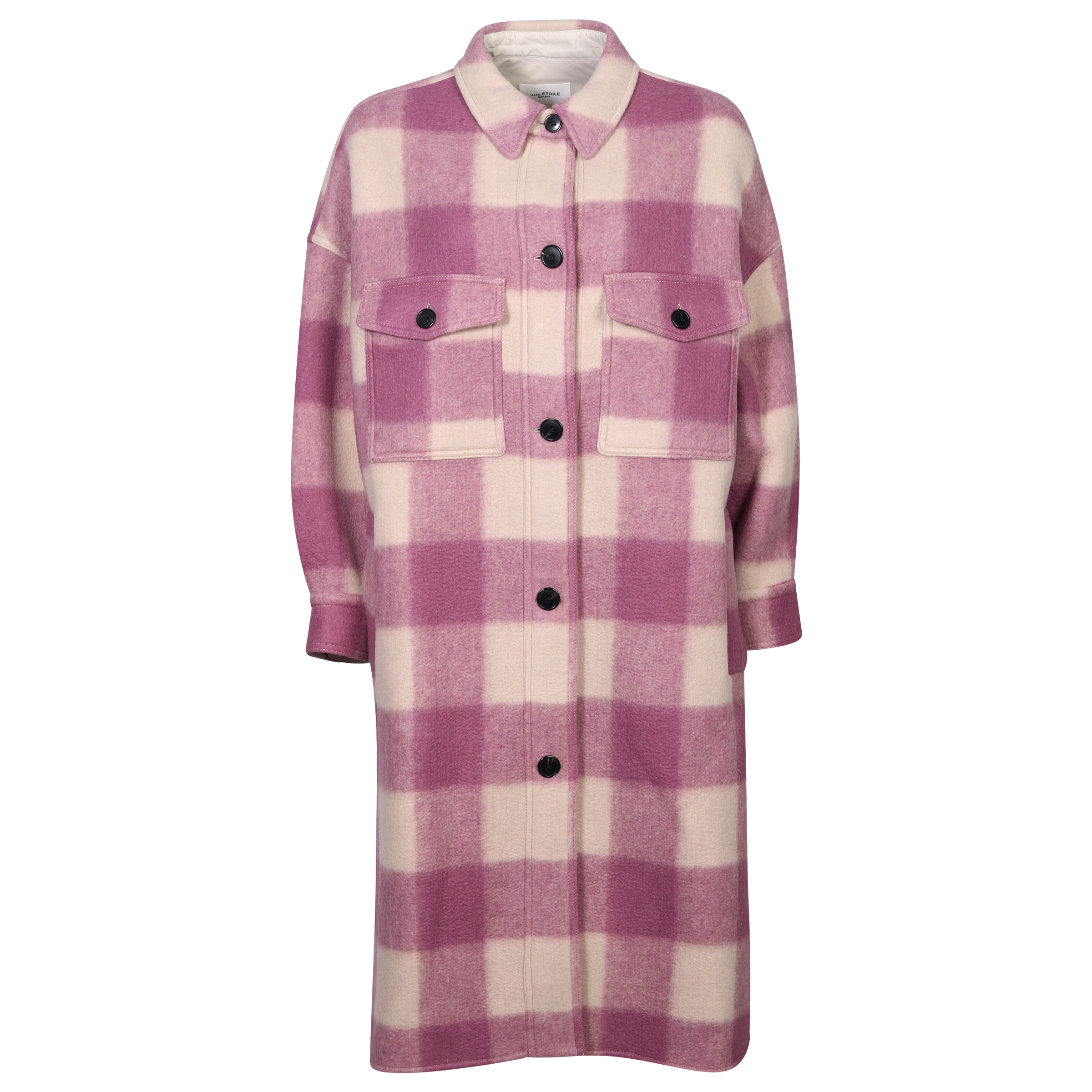 Isabel Marant Étoile Check Coat Fontizi Rosewood