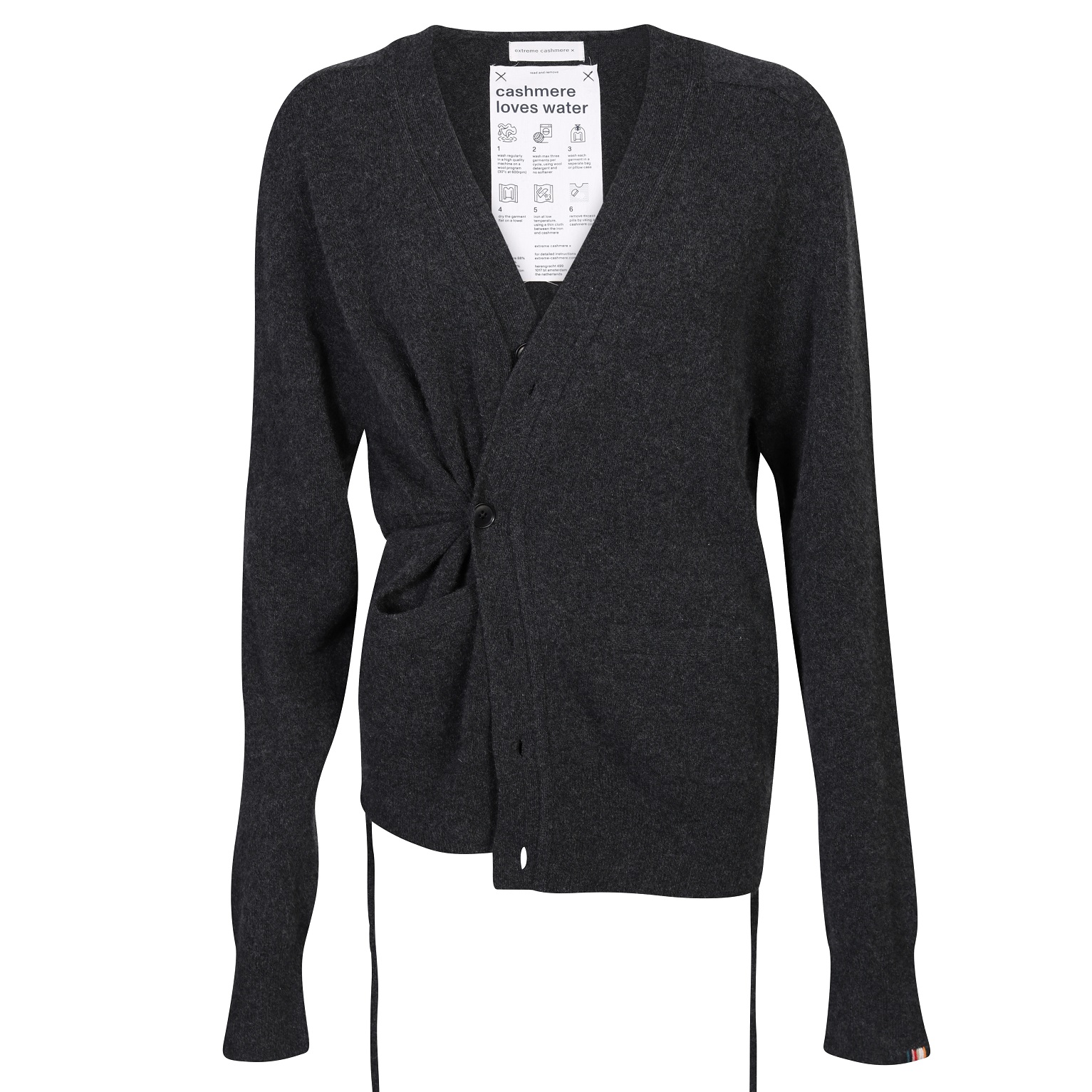 Extreme Cashmere Cardigan N°185 Feike in Shadow
