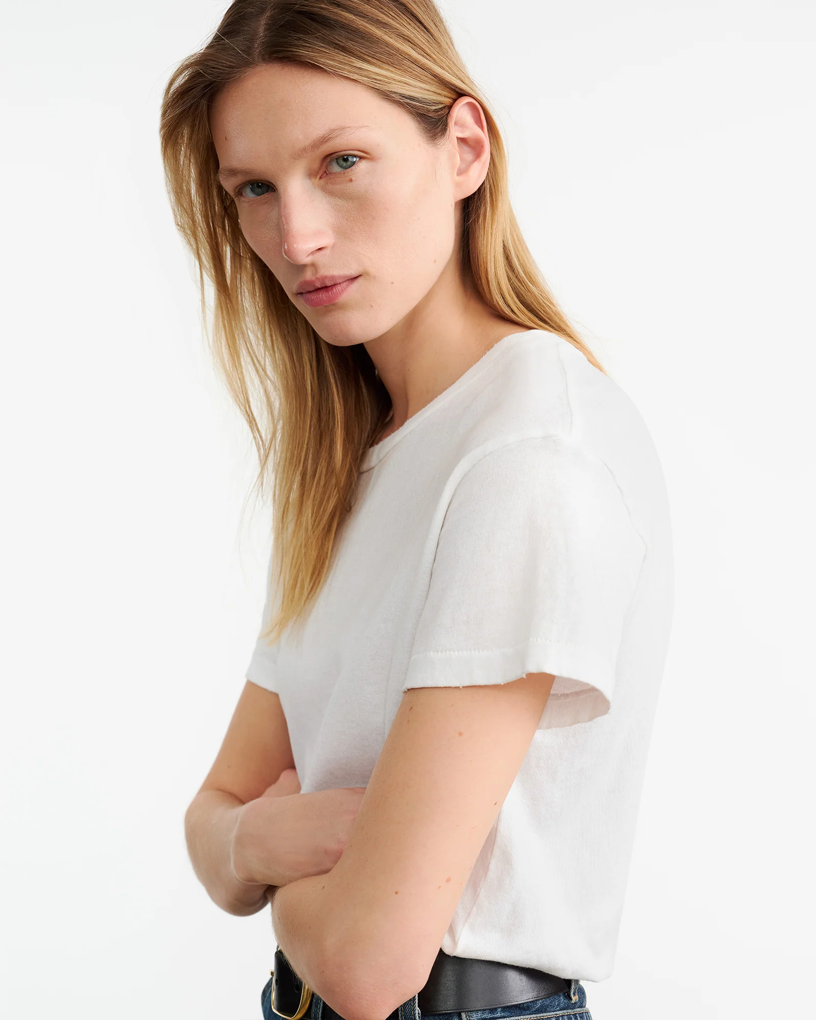 NILI LOTAN Loose Fit T-Shirt in White XL