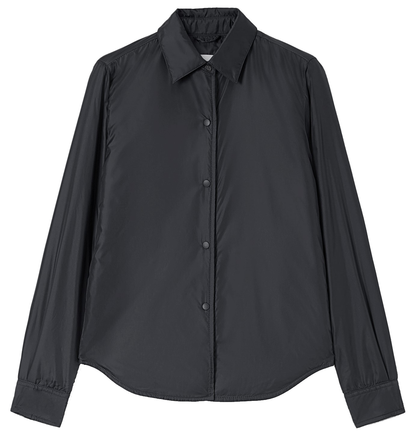 ASPESI Soft Padded Overshirt Glue in Black XS