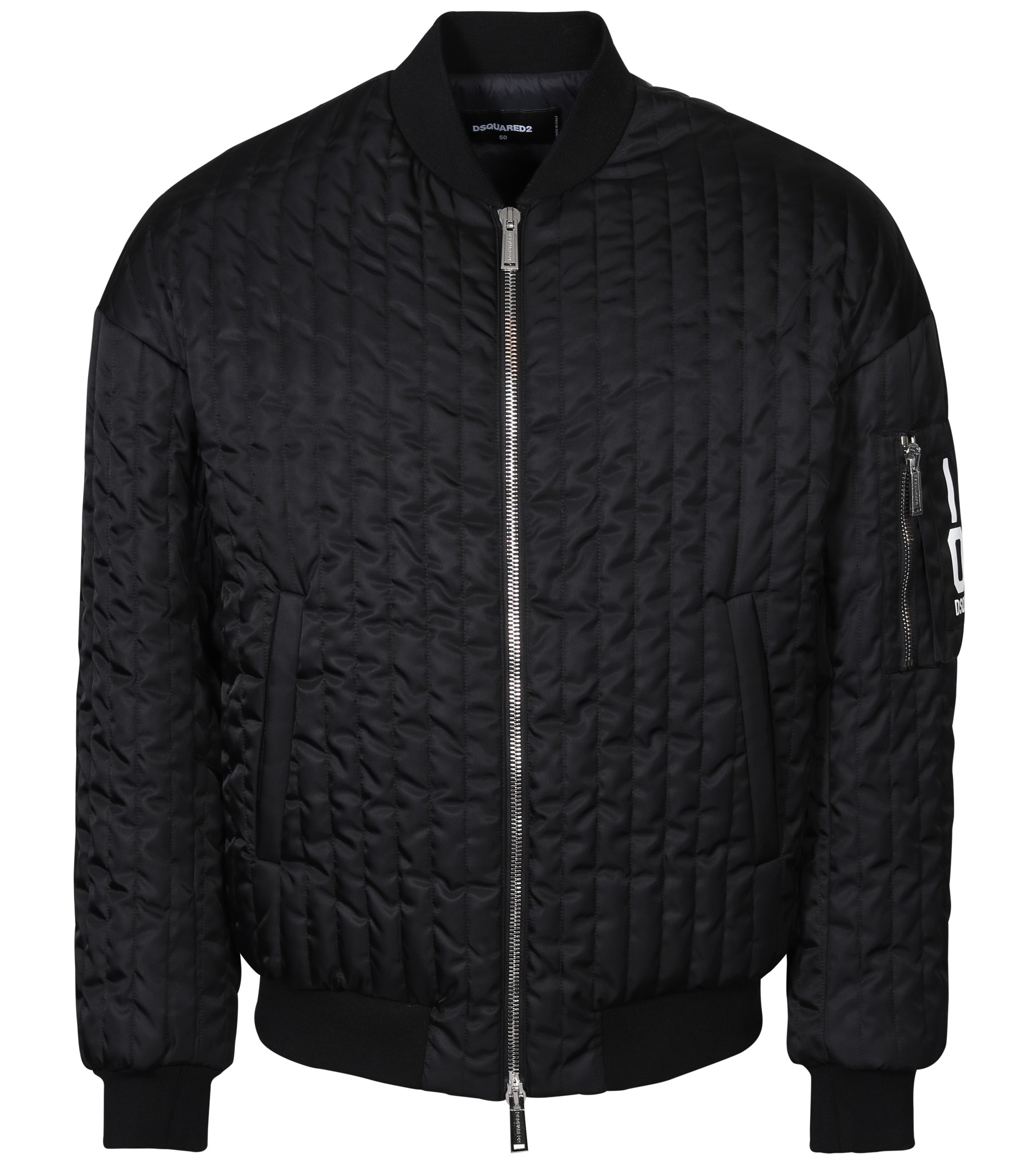 DSQUARED2 Cyprus Padded Bomber Jacket in Black