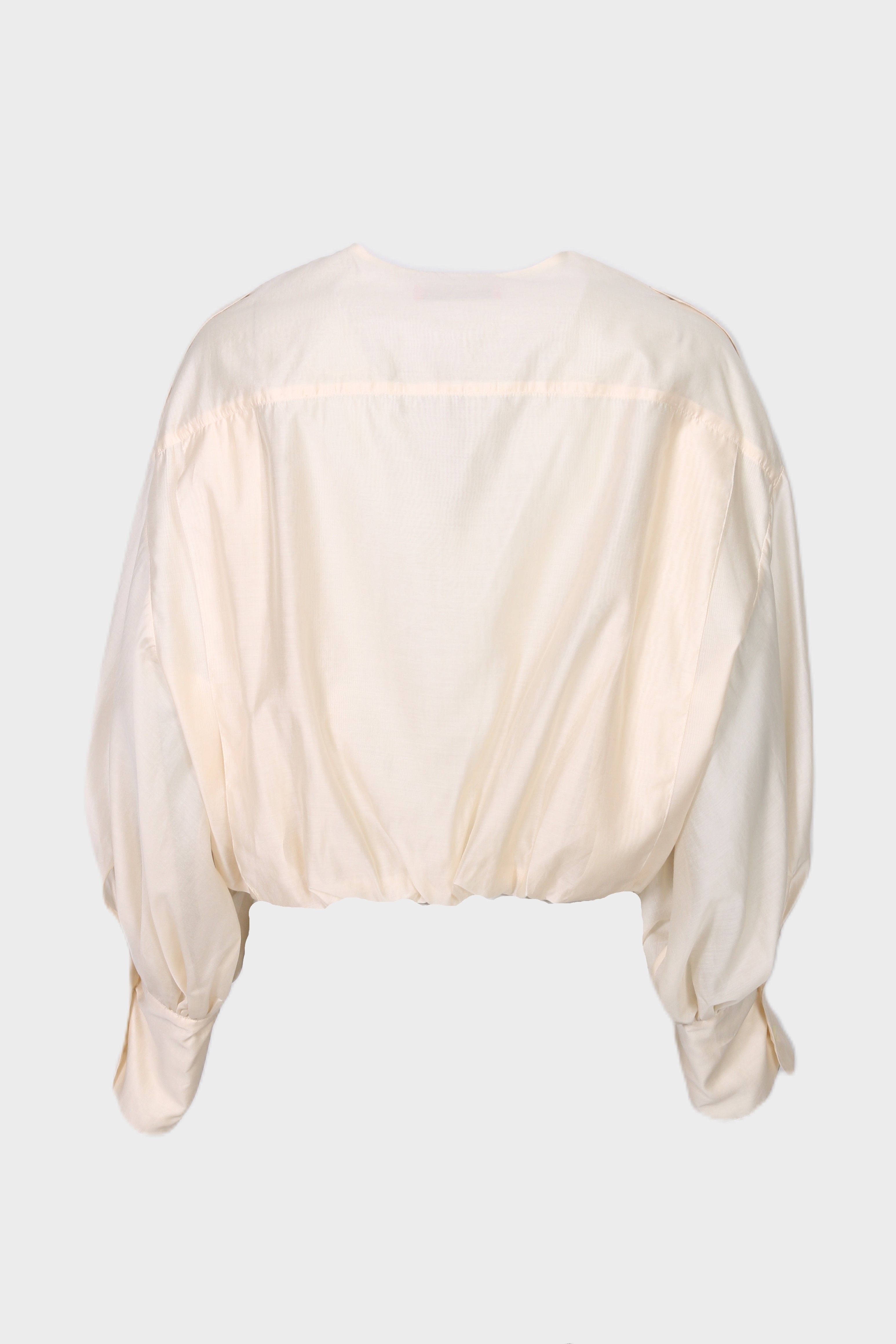 THE LATEST Lightweight Musselin Blouse in Cream