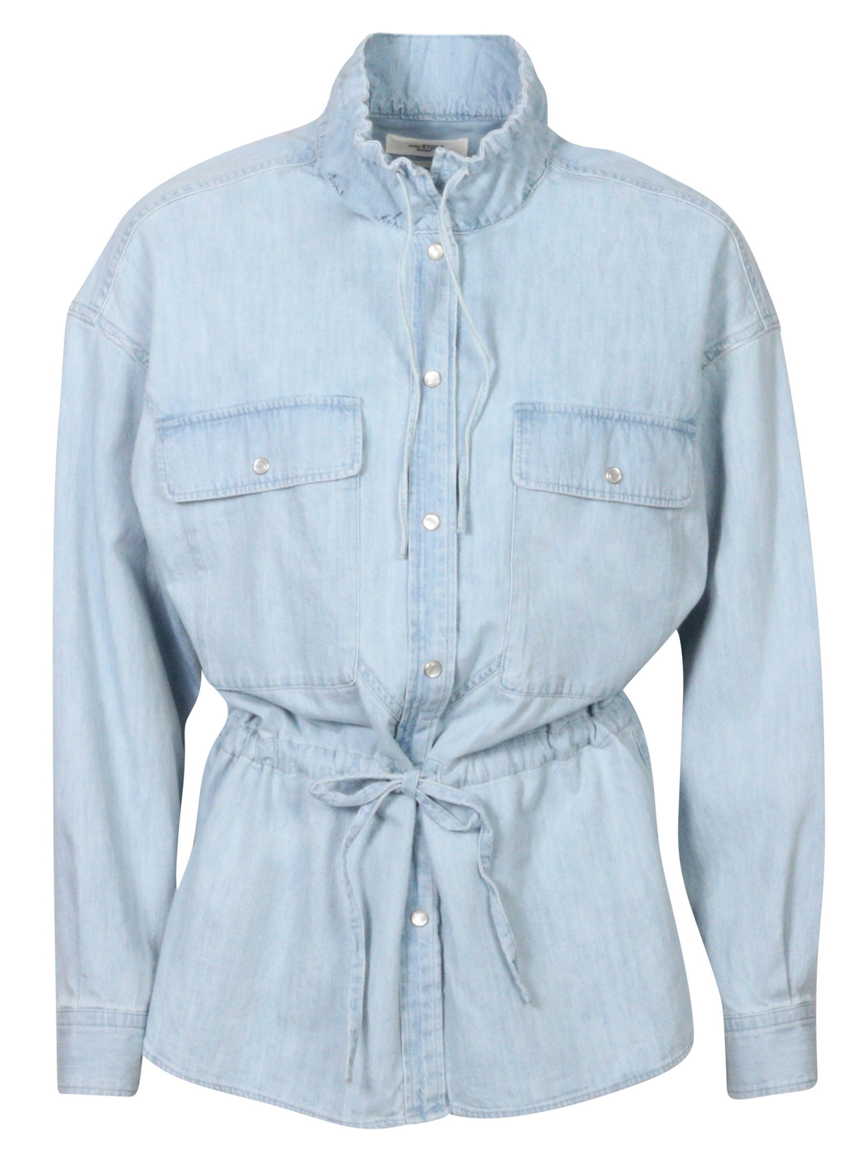 Isabel Marant Étoile Jeans Shirt Madras Light Blue