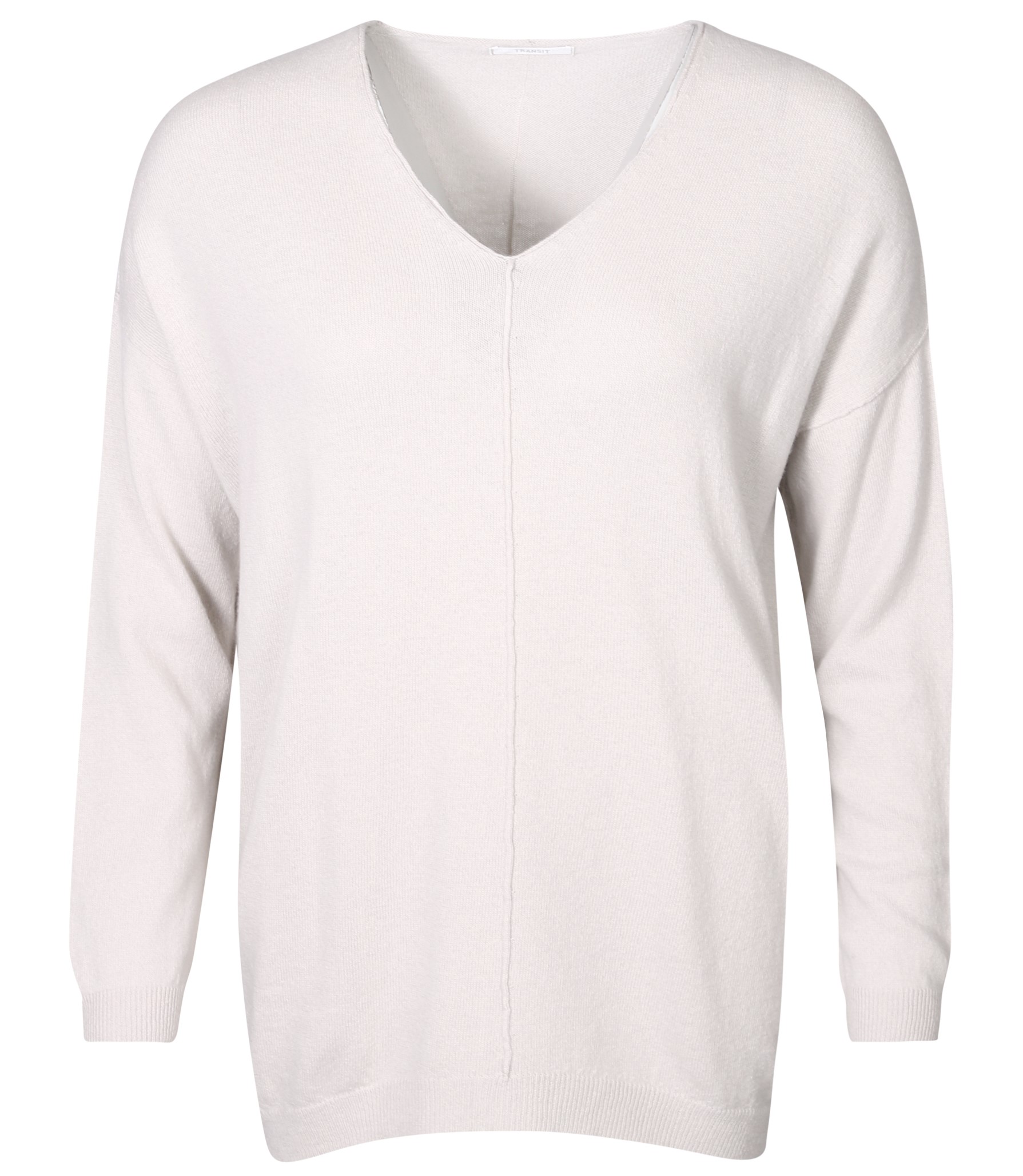 TRANSIT PAR SUCH V-Neck Knit Pullover in Sand TRANSIT PAR SUCH V-Neck Knit Pullover in Sand