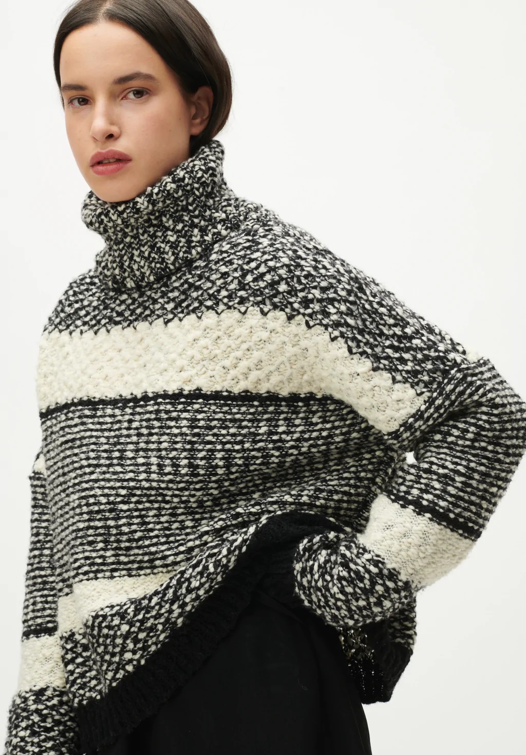 Lala Berlin Jumper Kalea Black/White Stripes
