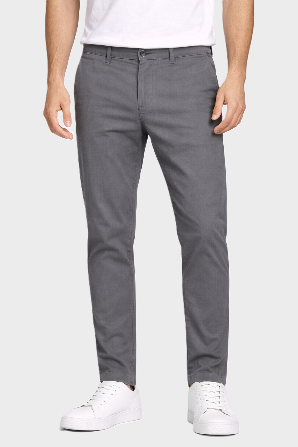 TRANSIT UOMO Cotton Stretch Pant in Charcoal