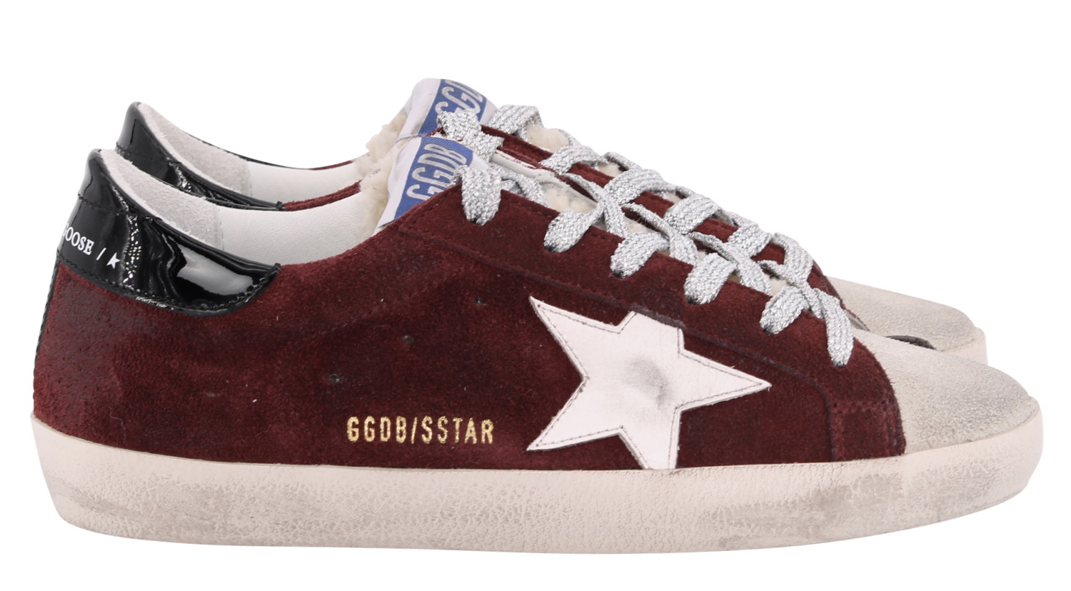 Golden Goose Sneaker Superstar Shearling Bordeaux 37