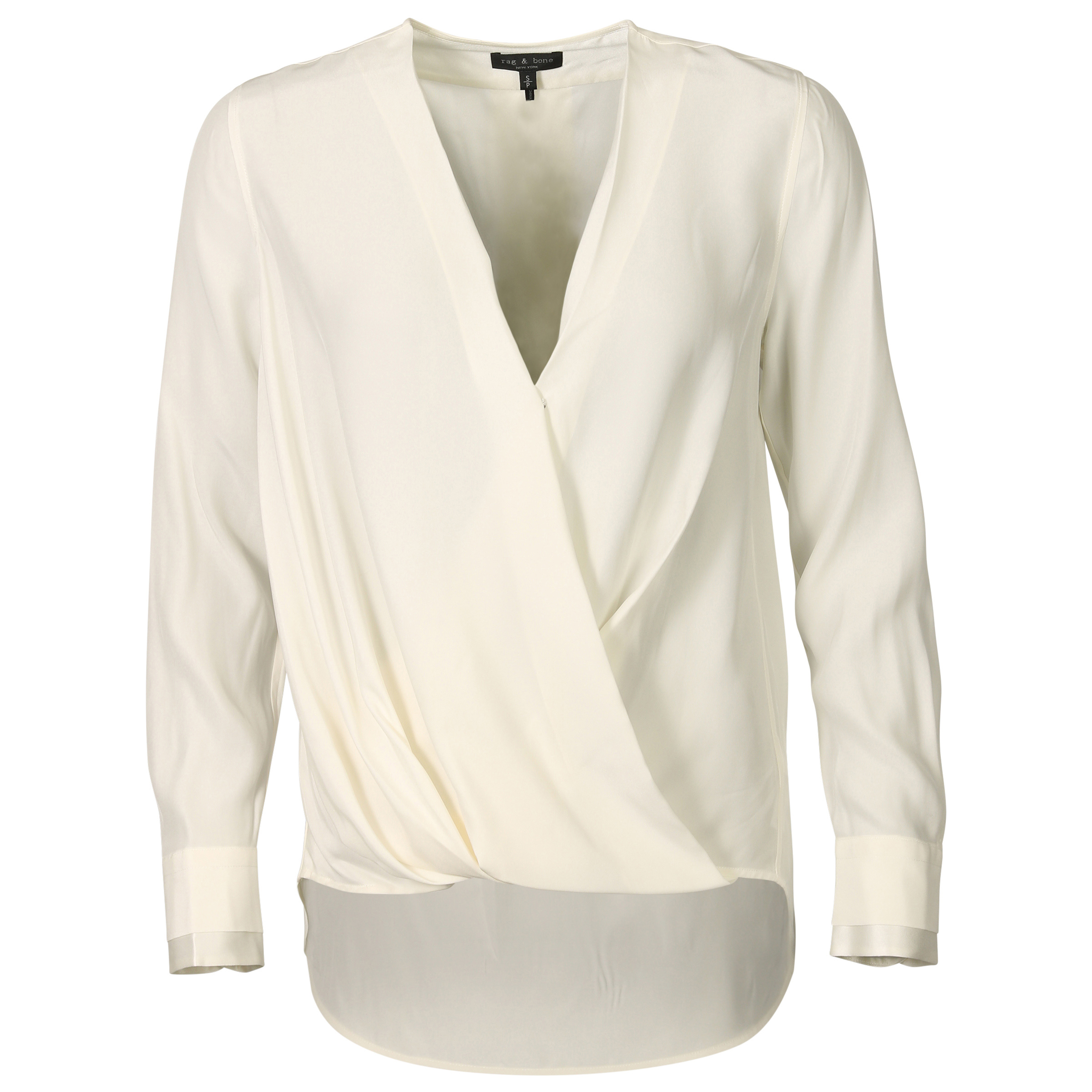 Rag & Bone Silk Blouse Victor White