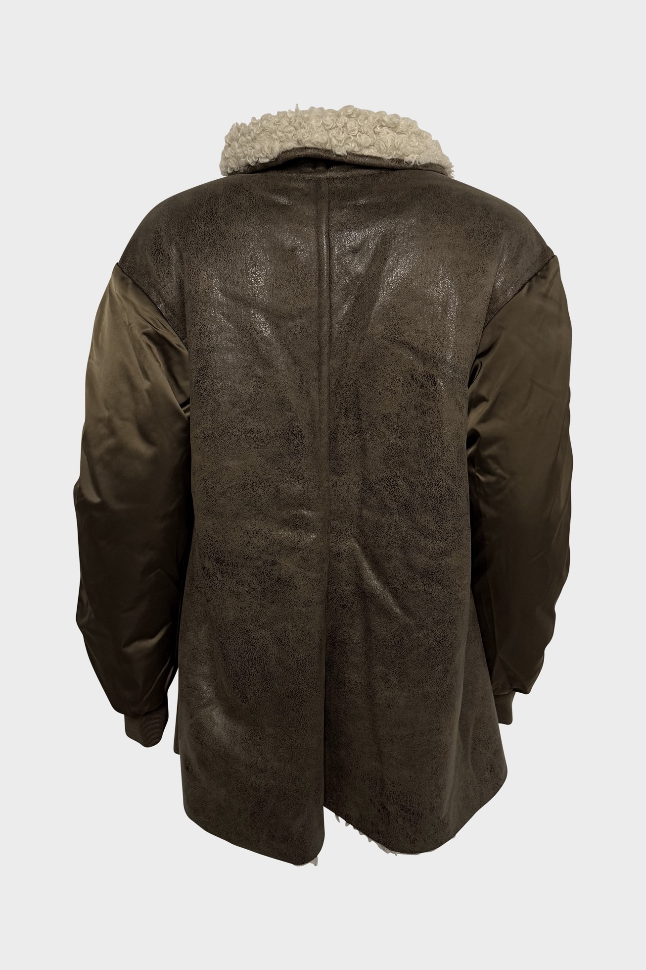 ISABEL MARANT ÉTOILE Fake Fur Jacket in Khaki