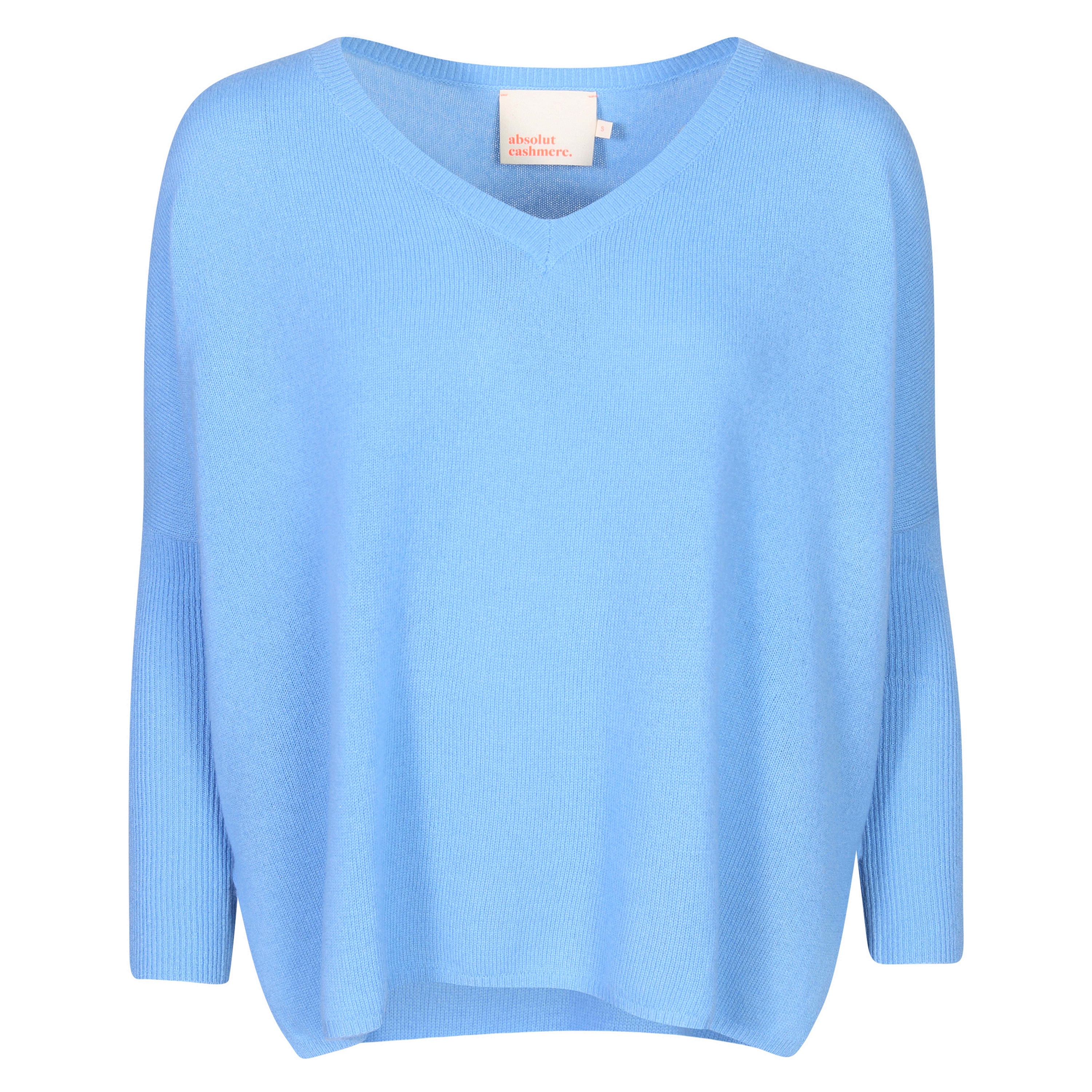 Absolut Cashmere Poncho Sweater in Azur Blue