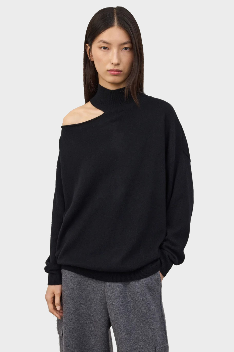 LISA YANG Cashmere Sweater Alvia in Black