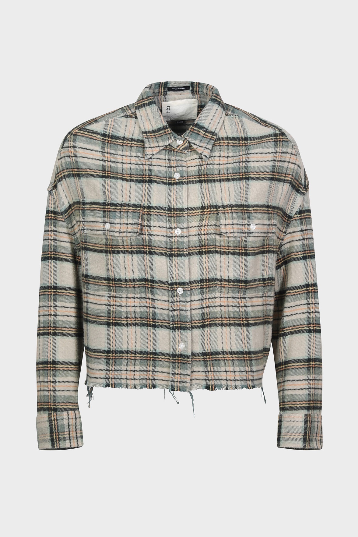 R13 Cropped Work Shirt