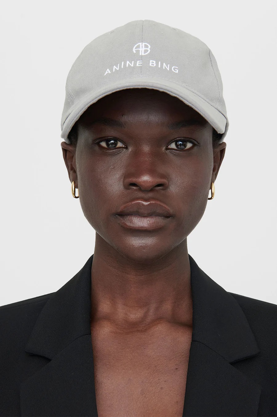ANINE BING One Jeremy Baseball Cap in Grey