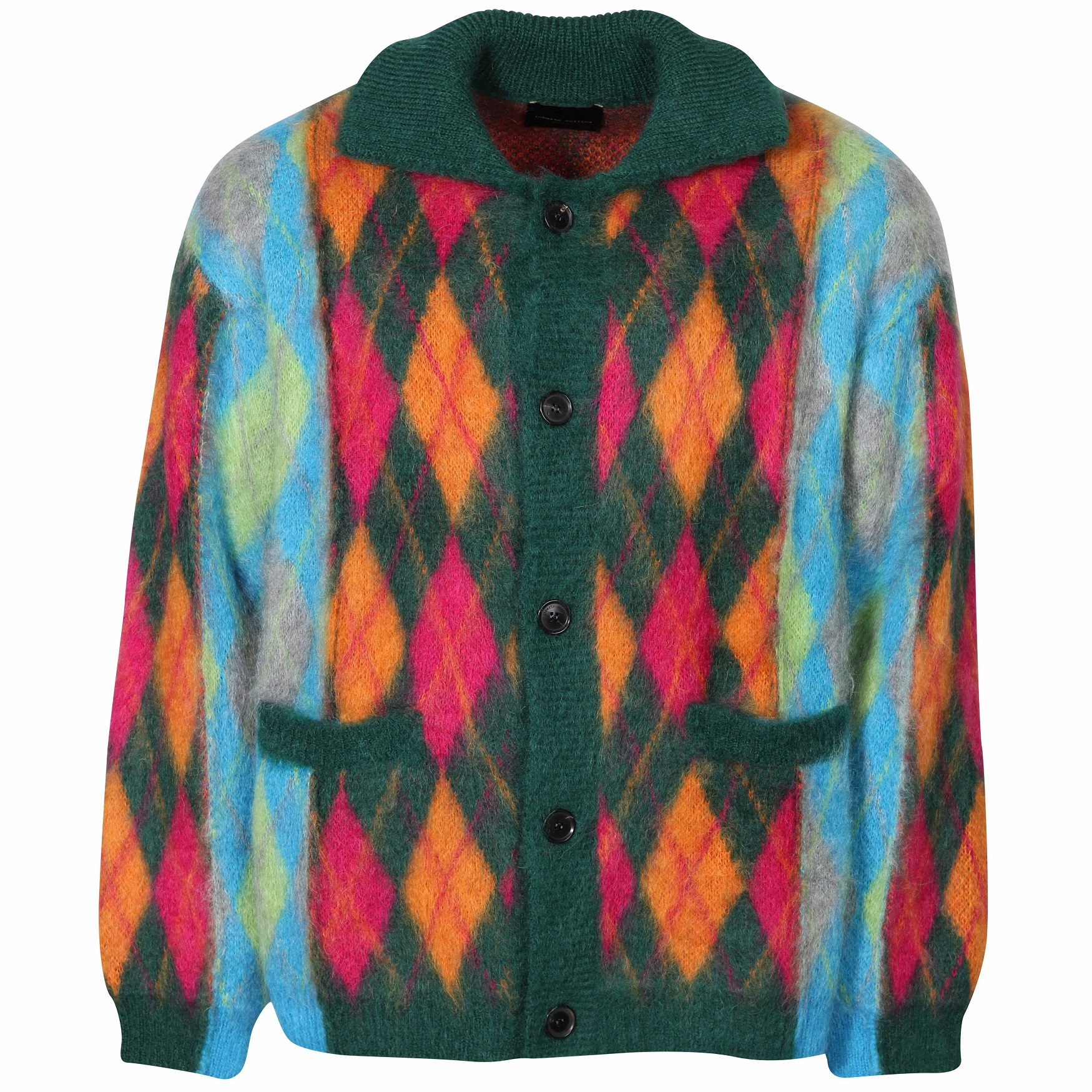 ROBERTO COLLINA Patch Knit Cardigan Multicolor 54