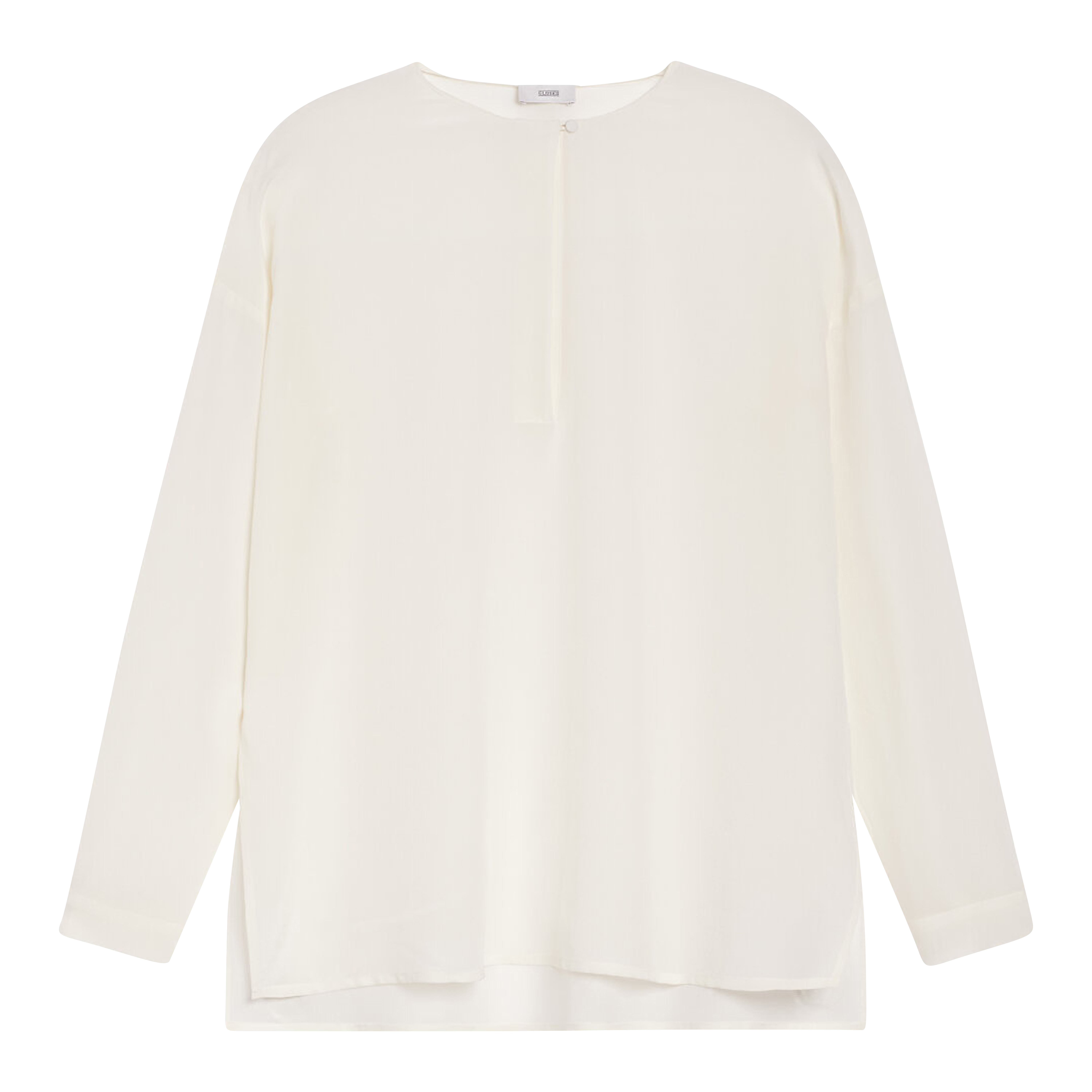 CLOSED Collarless Blouse in Creme CLOSED Collarless Blouse in Creme