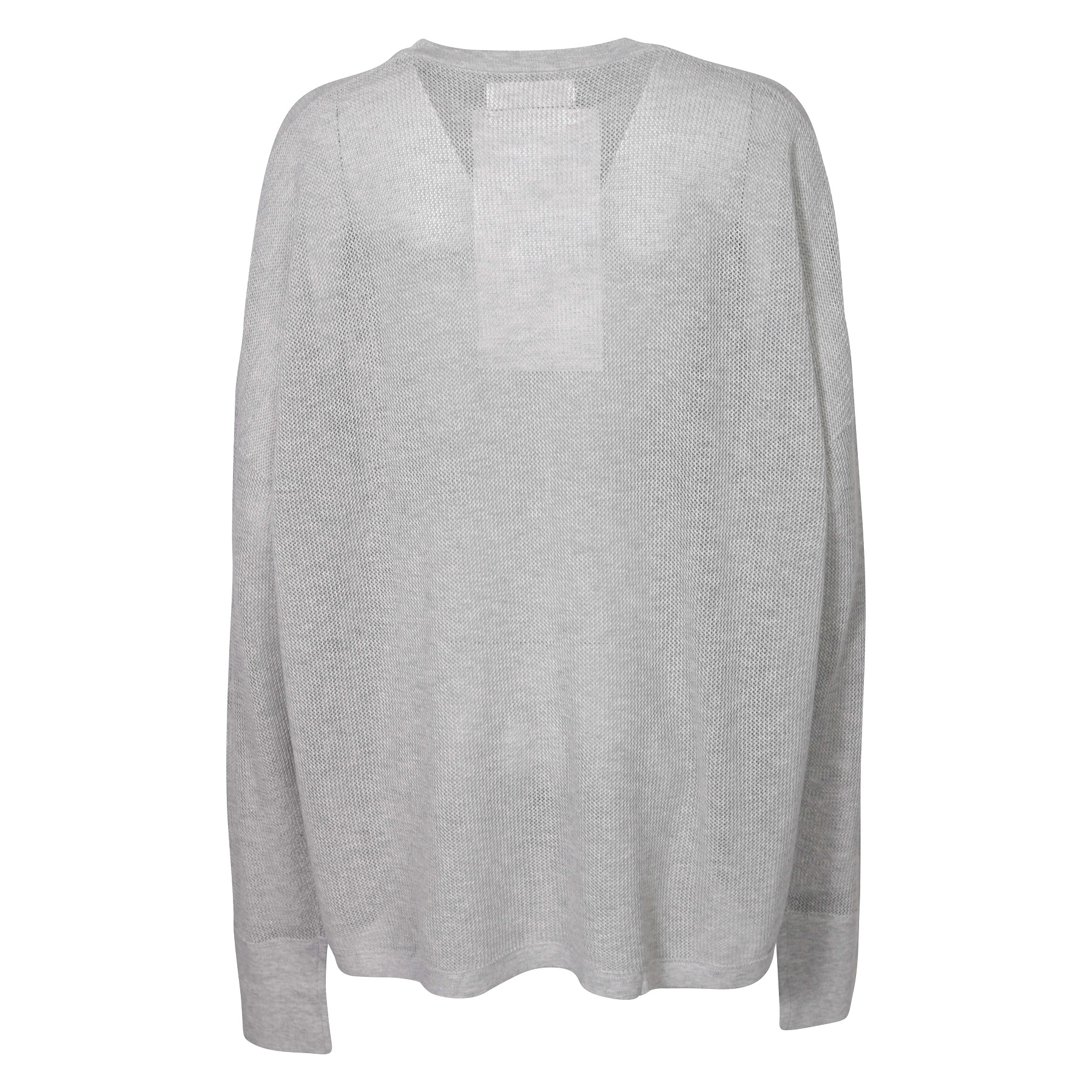 EXTREME CASHMERE Fruit Mesh Sweater N°293 in Grey