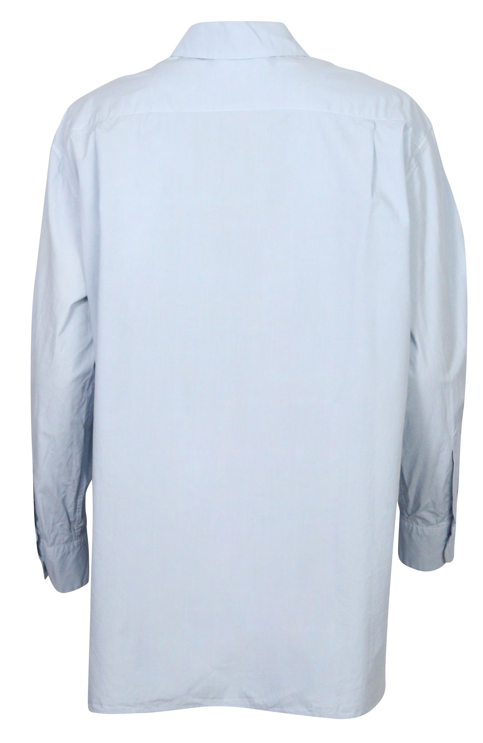 Nili Lotan Cotton Shirt Yorke Light Blue XS