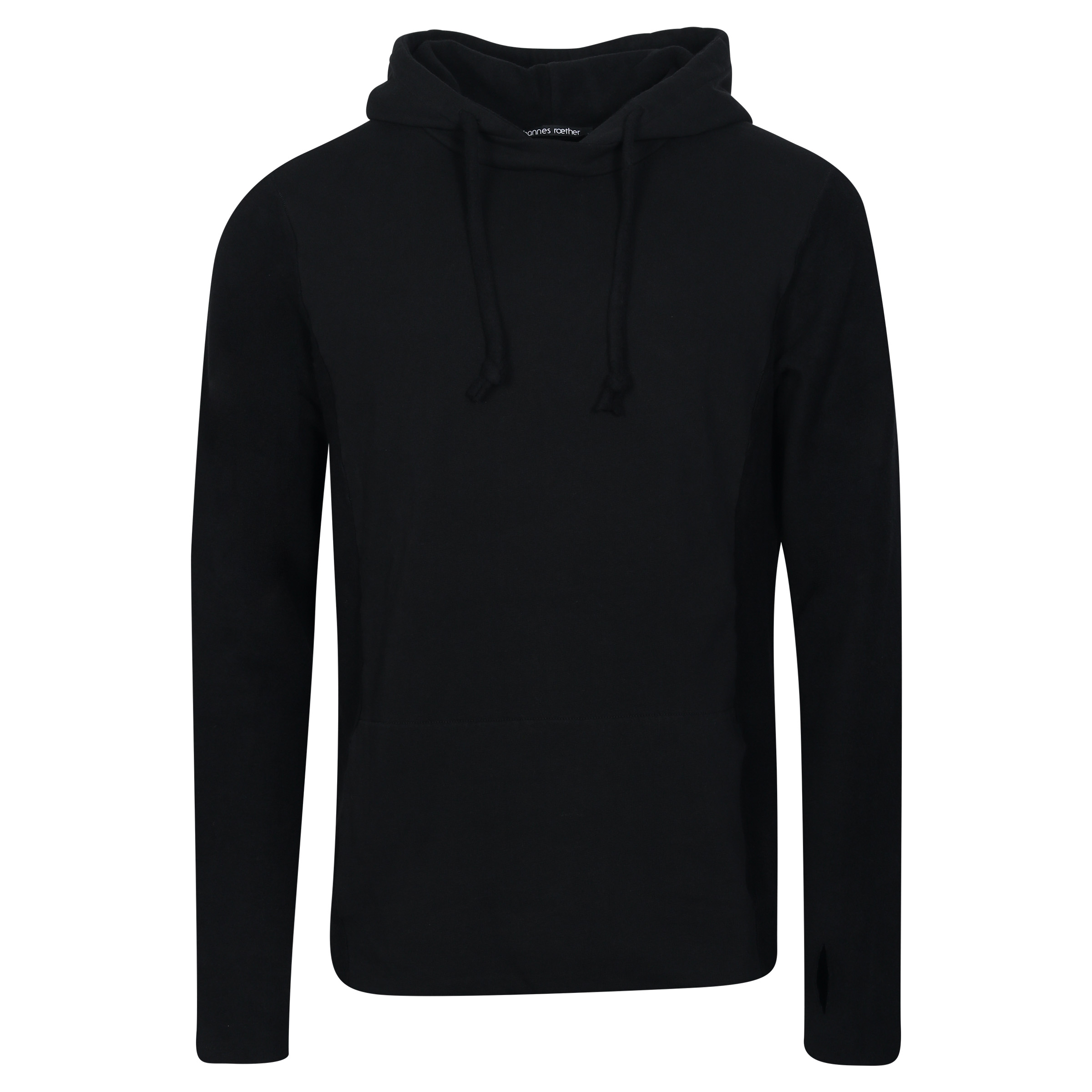 Hannes Roether Hoodie in Black