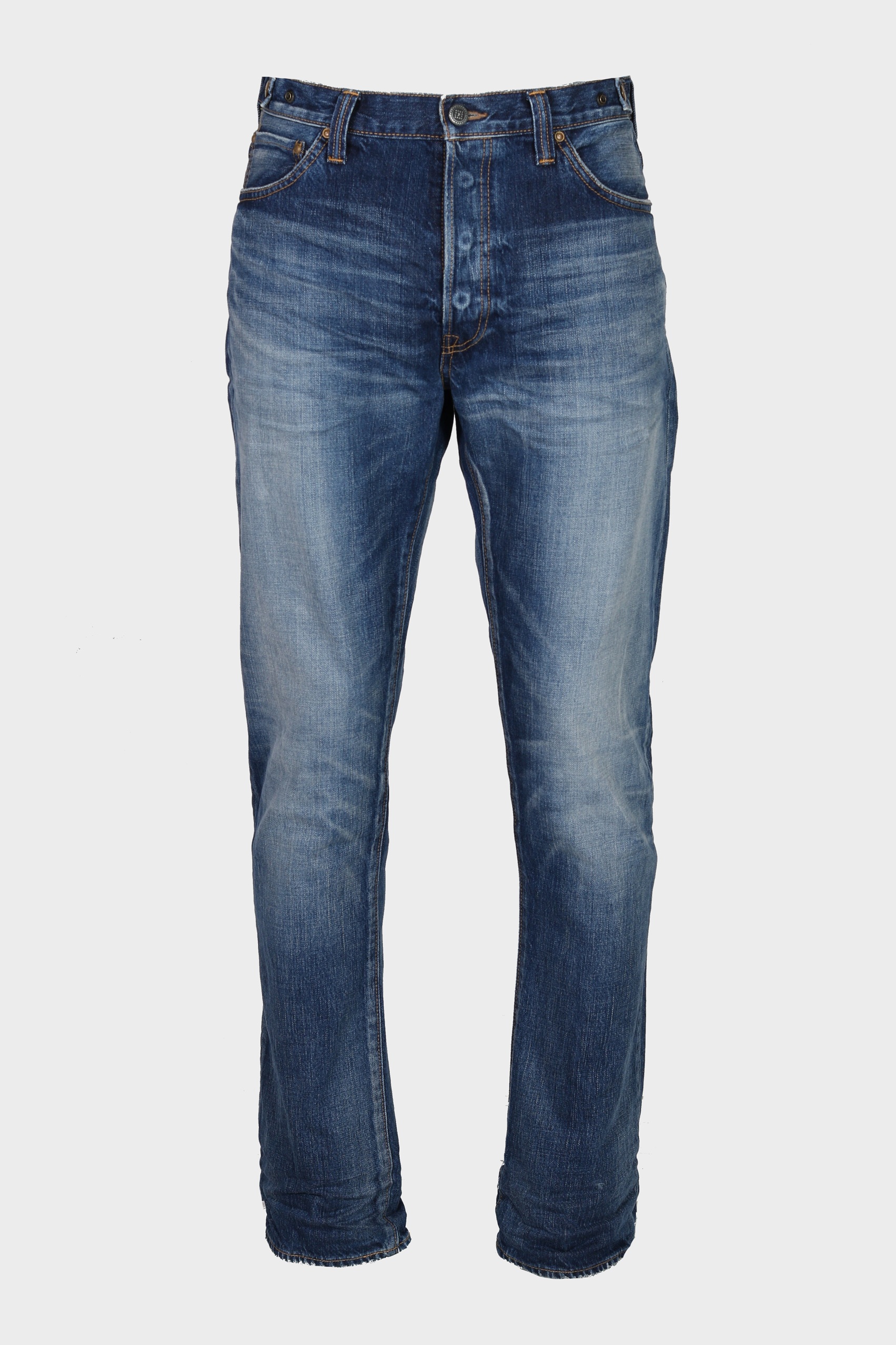 MASTERCRAFT UNION Limited Edo Straight Fit Jeans in Ritchi Mid Vintage