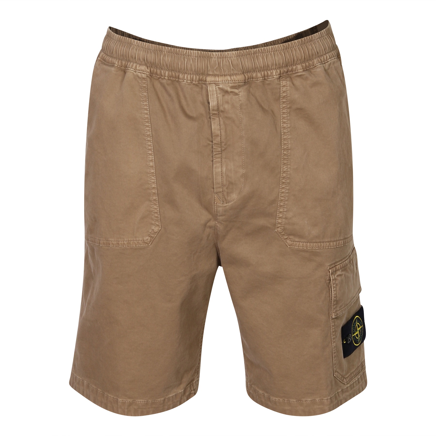 STONE ISLAND Bermuda Comfort Short in Washed Dark Beige 34