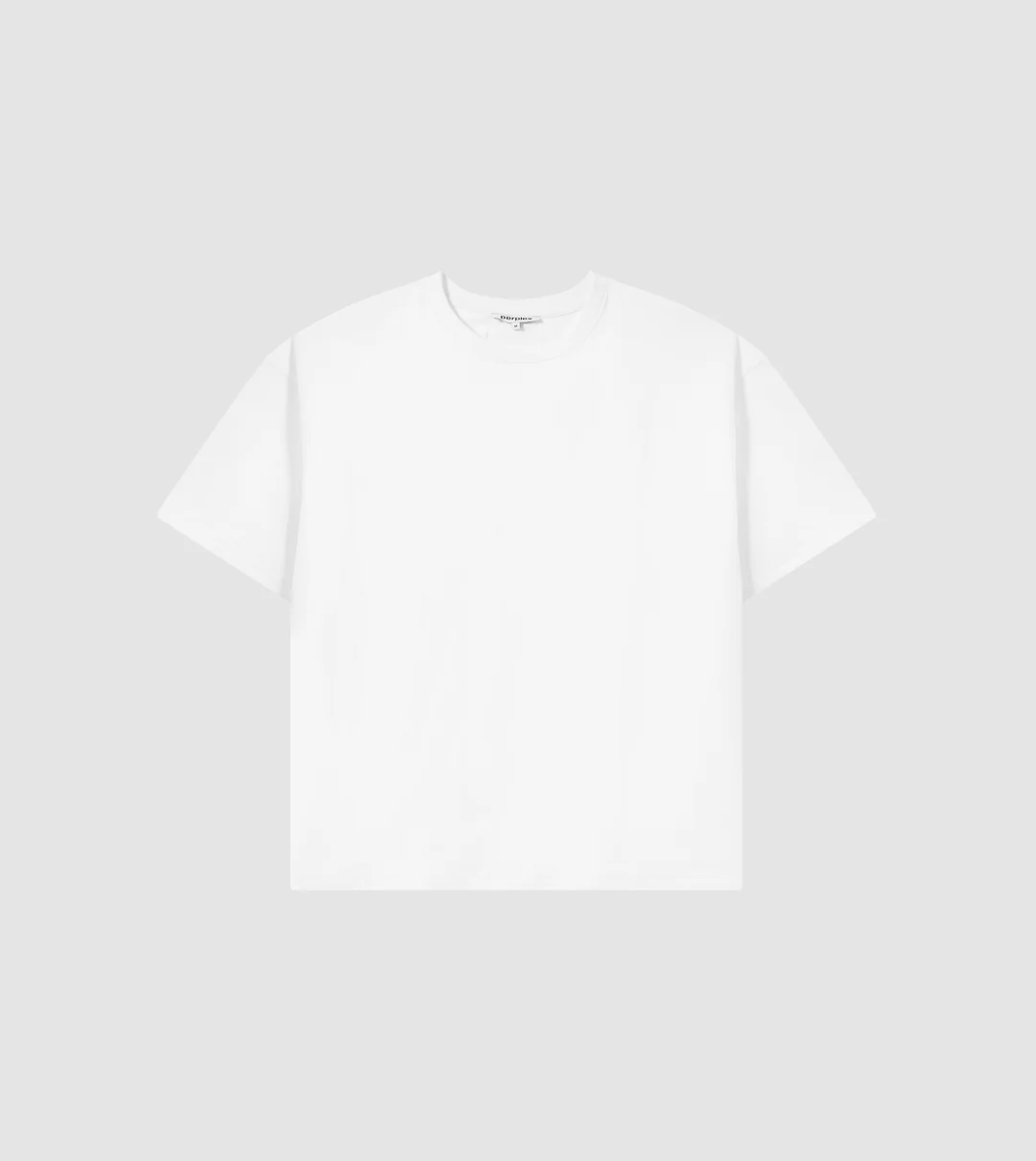 PERPLEX Cropped Boxy Fit T-Shirt in White