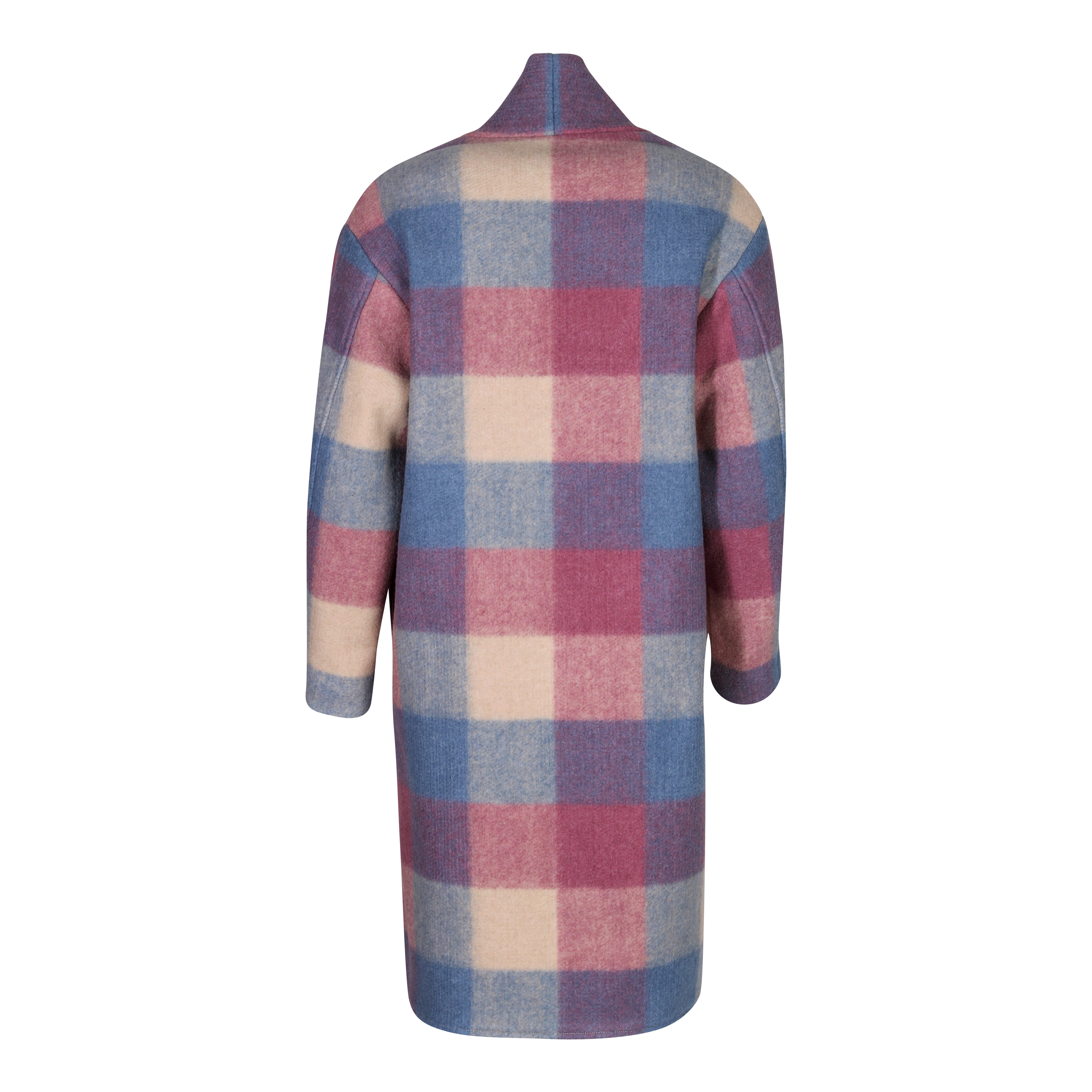 Isabel Marant Étoile Check Coat Gabriel in Rosewood XS