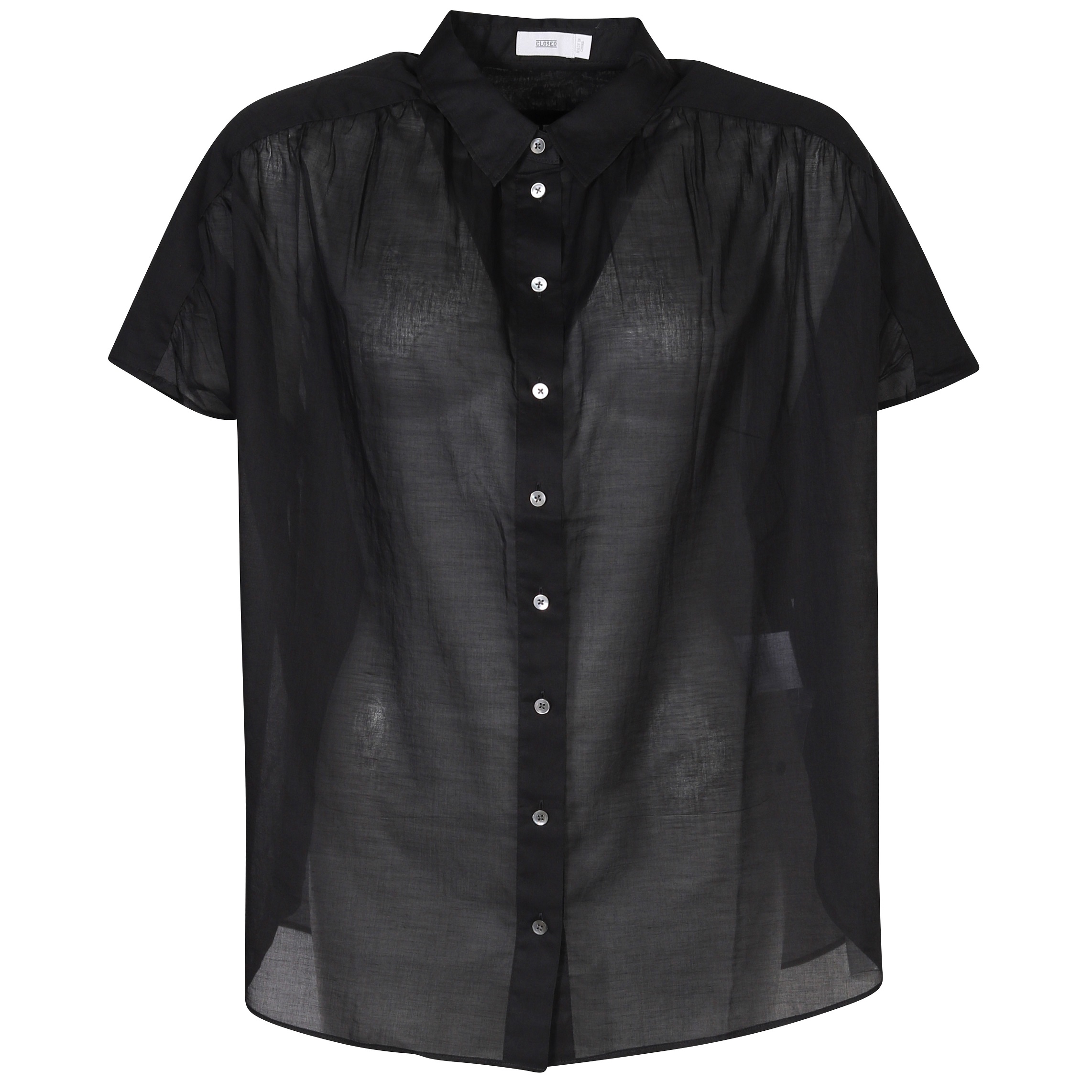 CLOSED Gathered Shirt in Black