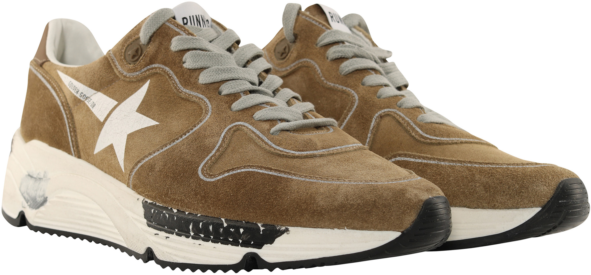Golden Goose Sneakers Running Tabac Suede