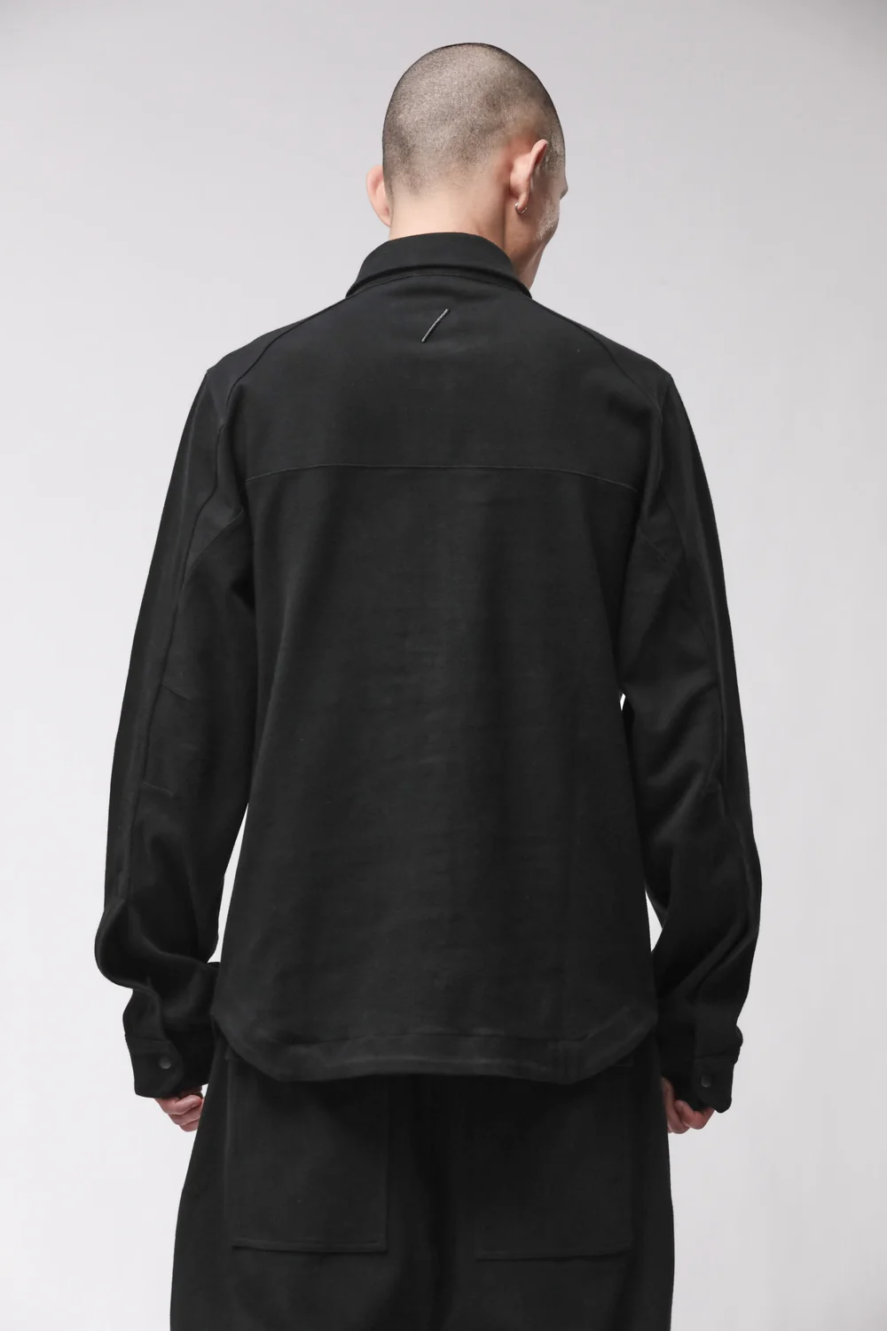 THOM KROM Heavy Cotton Overshirt in Black