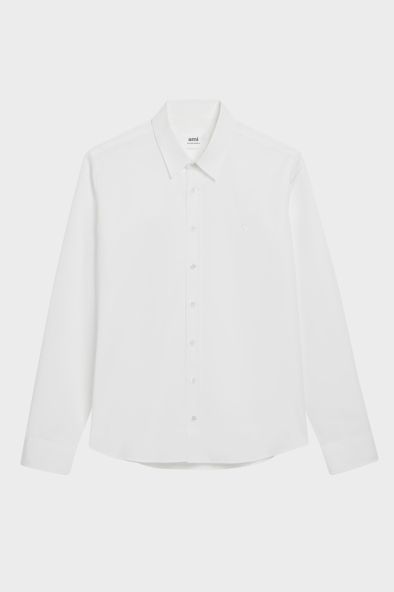 AMI PARIS de Coeur Classic Shirt in White