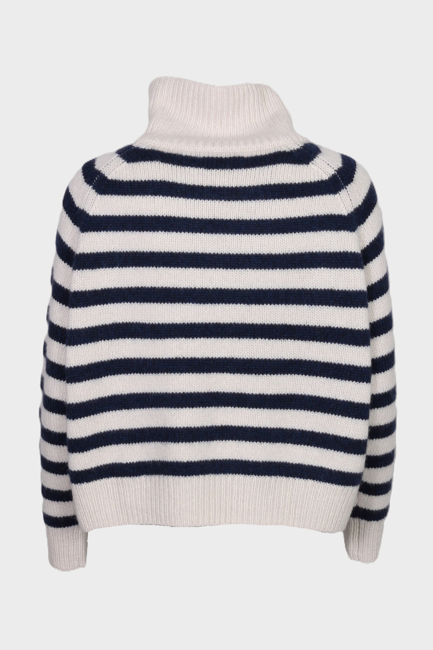 NILI LOTAN Raelynn Cashmere Sweater in Ivory / Marine Stripe