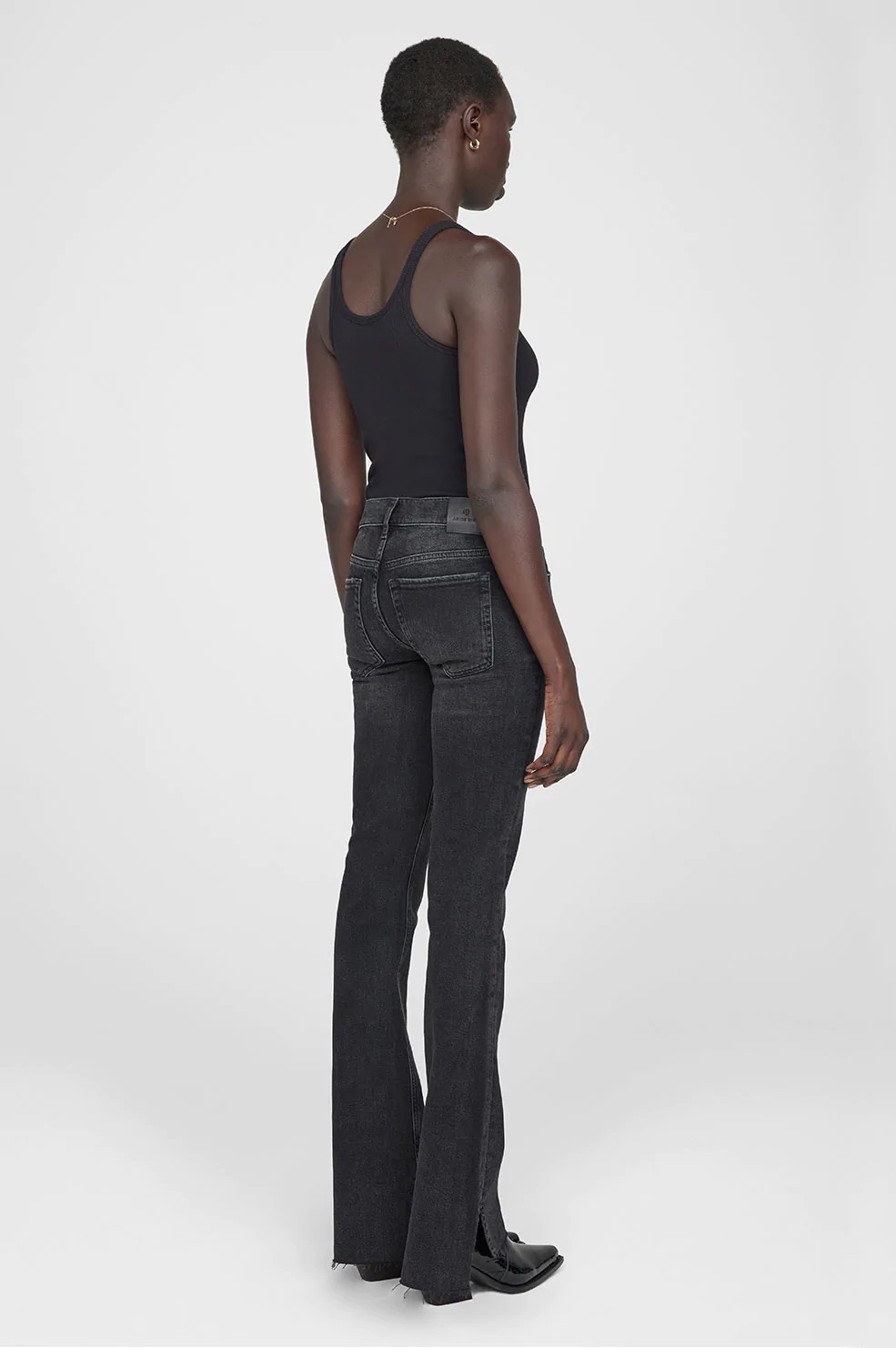 Anine Bing Tristen Jeans in Stoned Black 28
