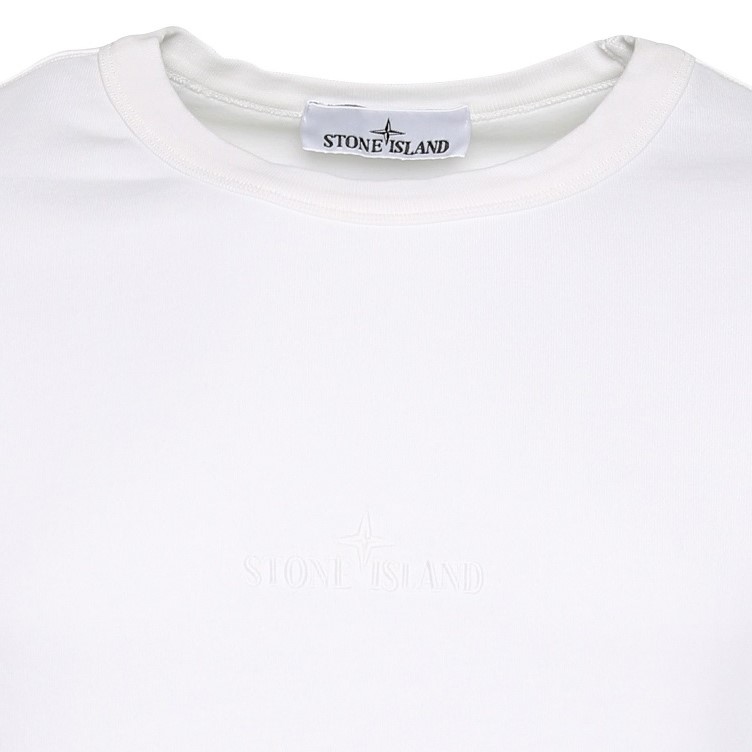 STONE ISLAND Oversize Stamp Sweatshirt in White
