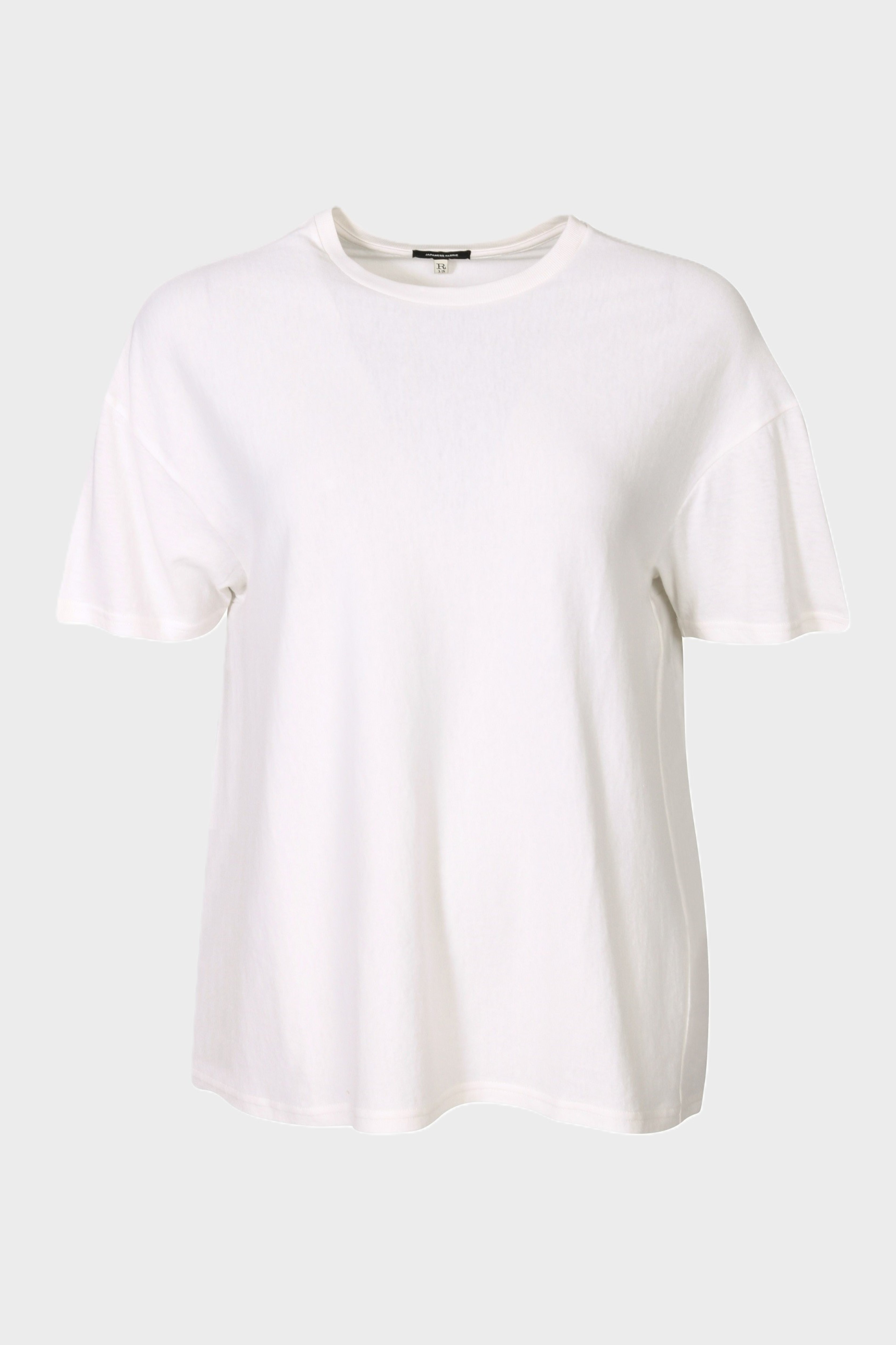 R13 Boxy Seamless T-Shirt in White