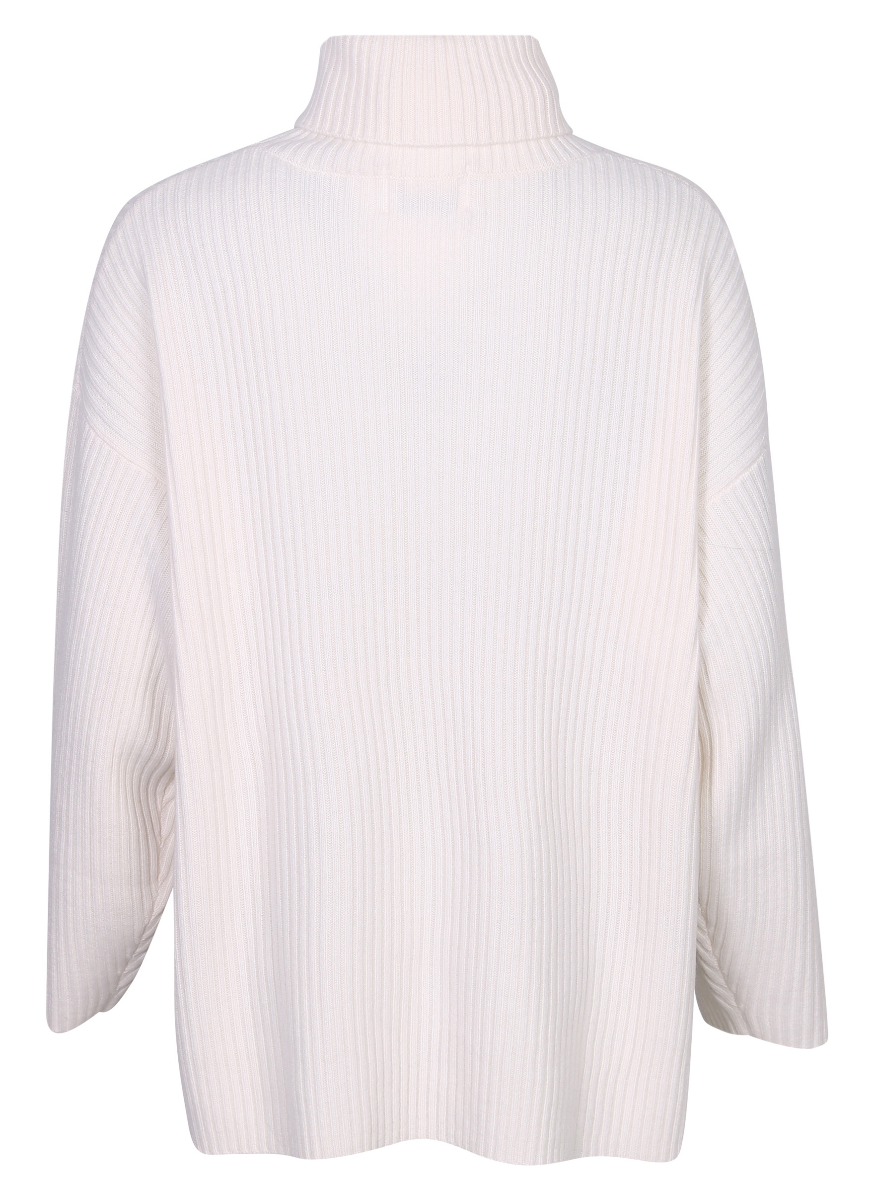 Flona Cashmere Turtle Neck Sweater in Offwhite