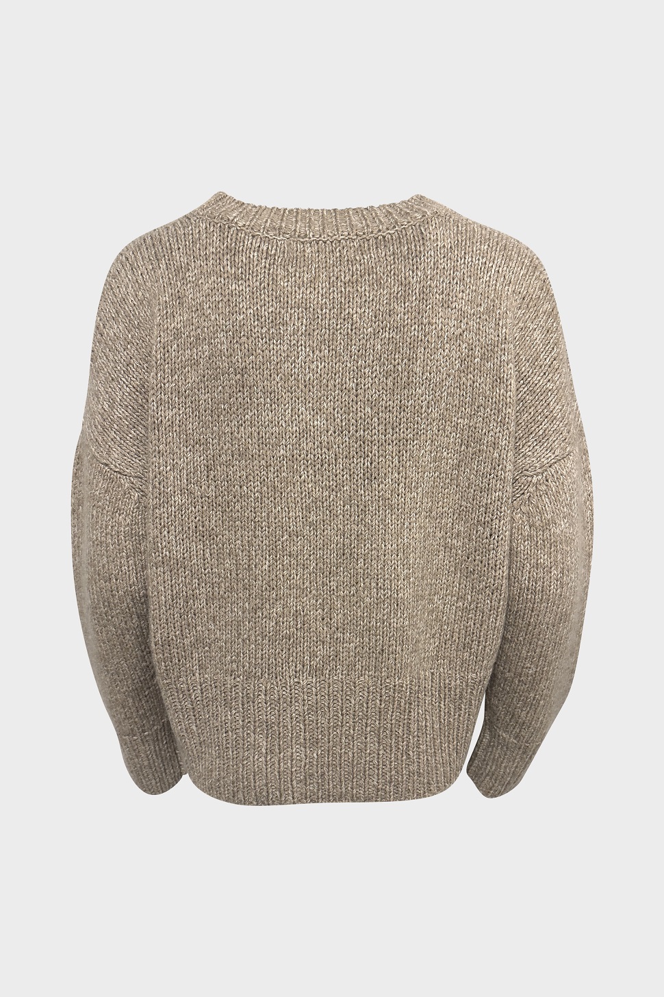 FLONA Cashmere Roundneck Sweater Beige Melange