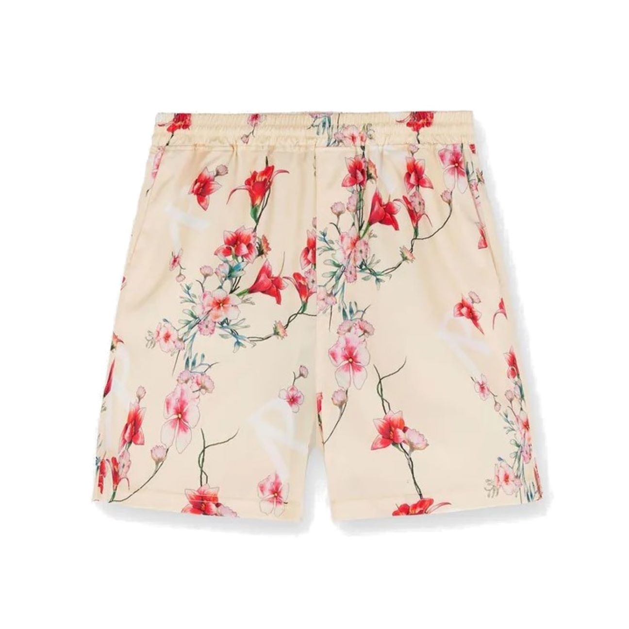 REPRESENT Floral Shorts in Creme XL