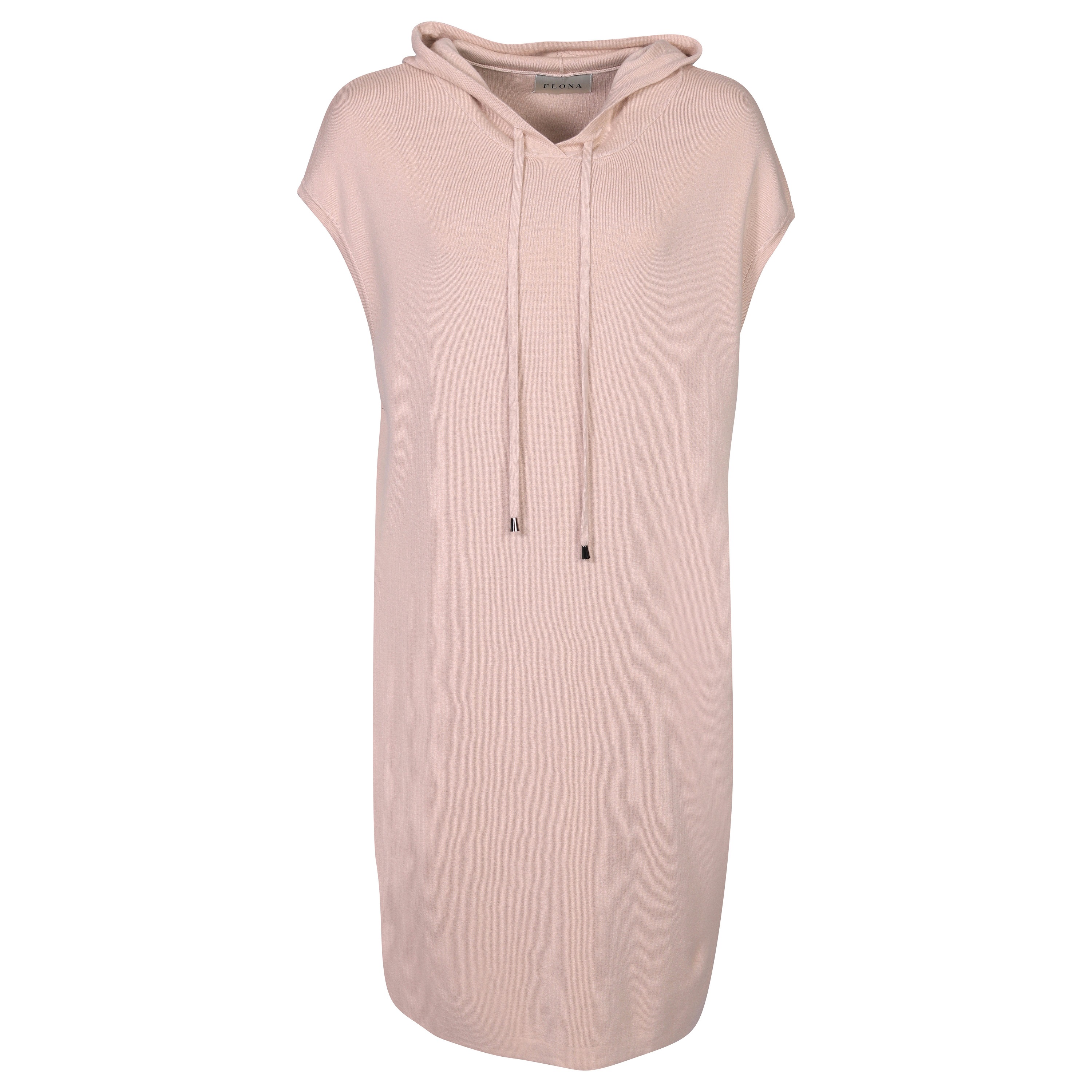 Flona Cashmere/Cotton Hoodie Dress in Beige