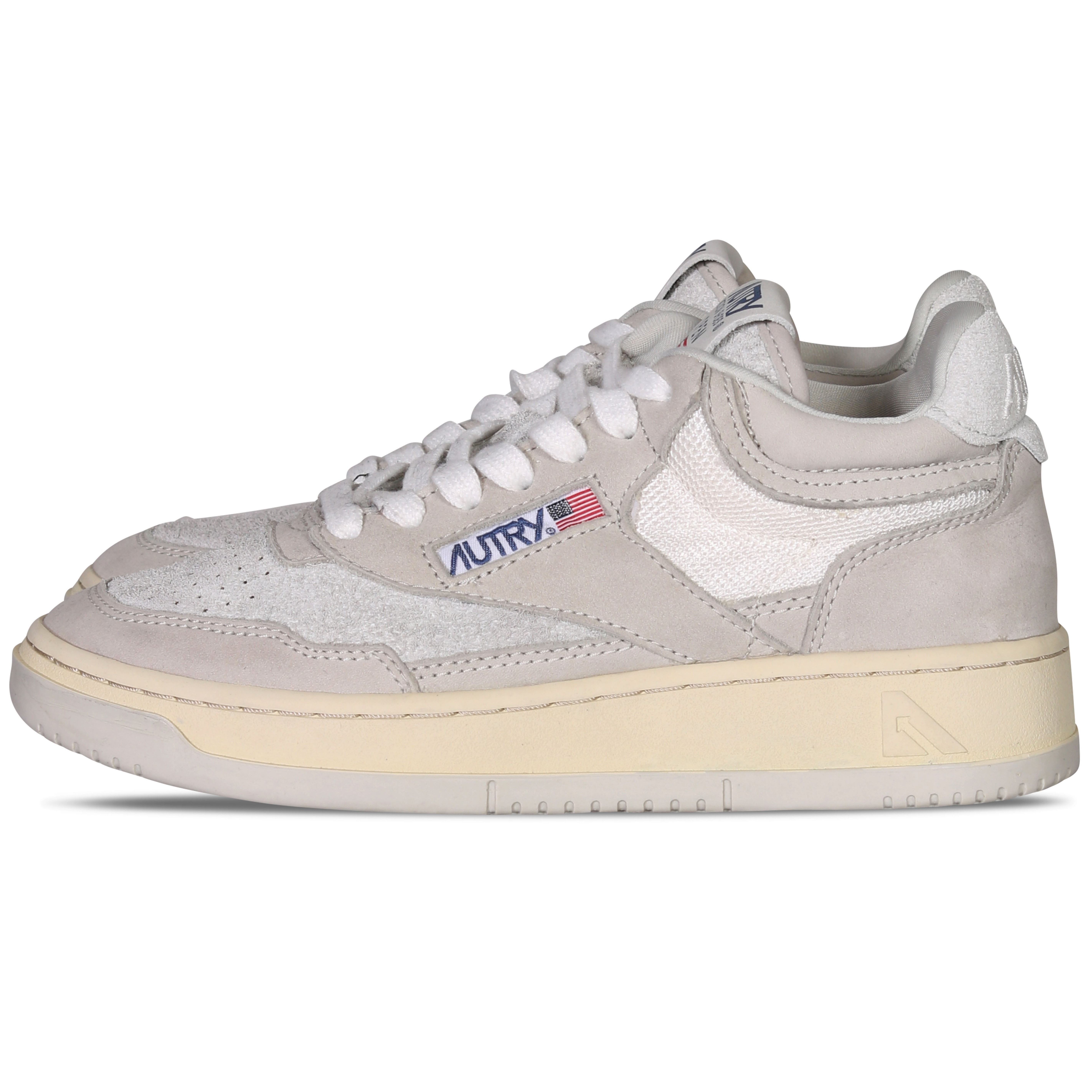 Autry Action Shoes Mid Open White/Grey
