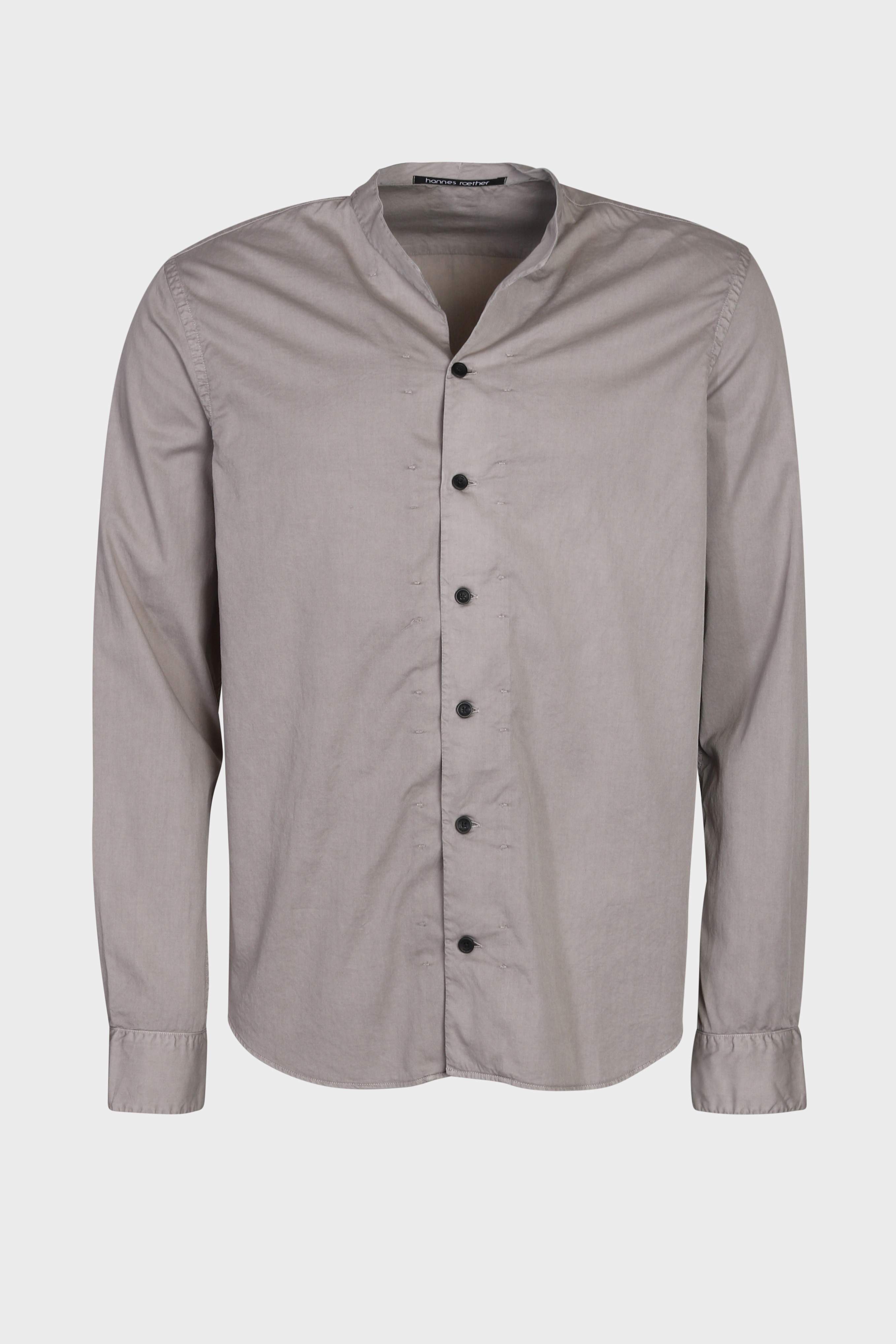 HANNES ROETHER Cotton Shirt in Taupe