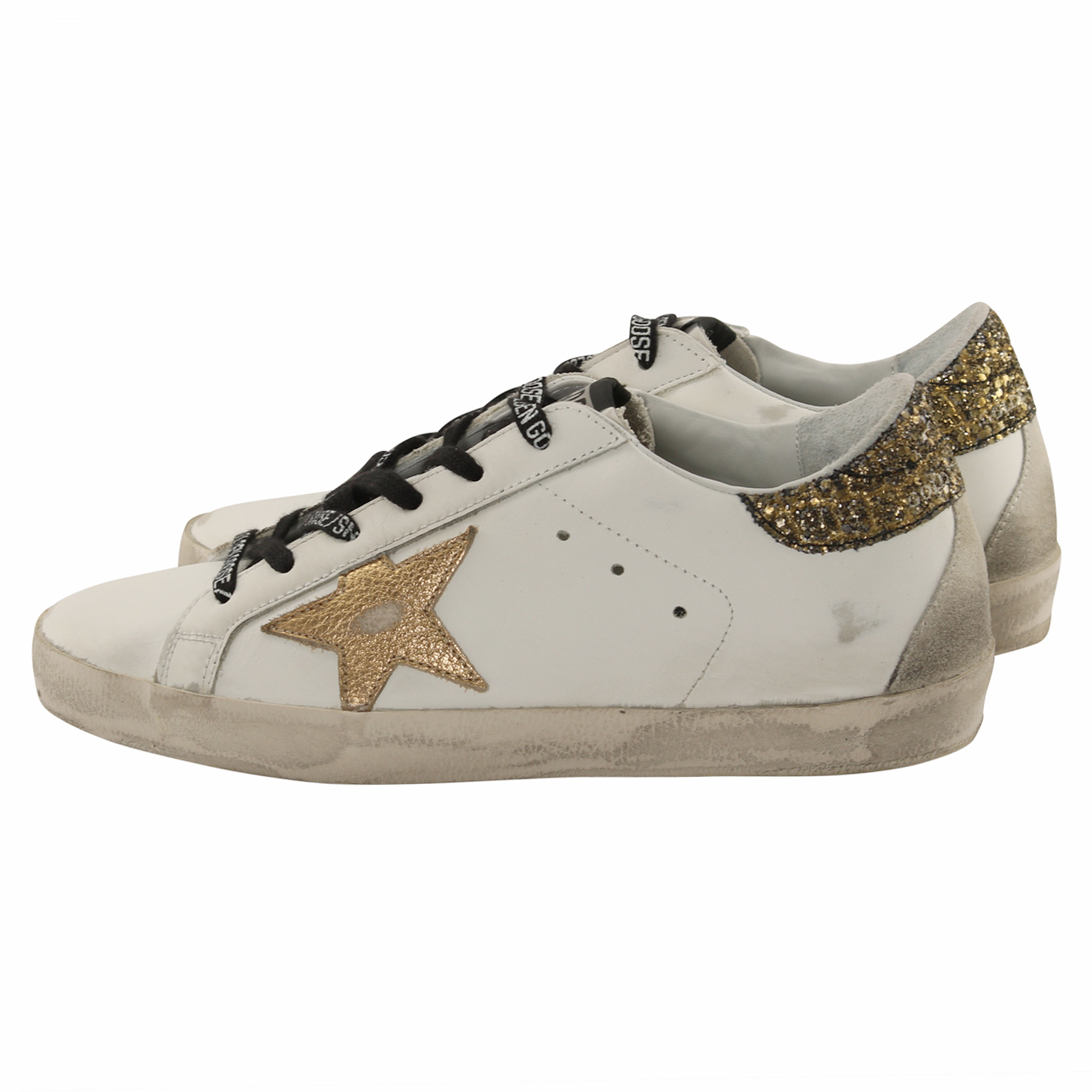 Golden Goose Sneaker Superstar White/Gold