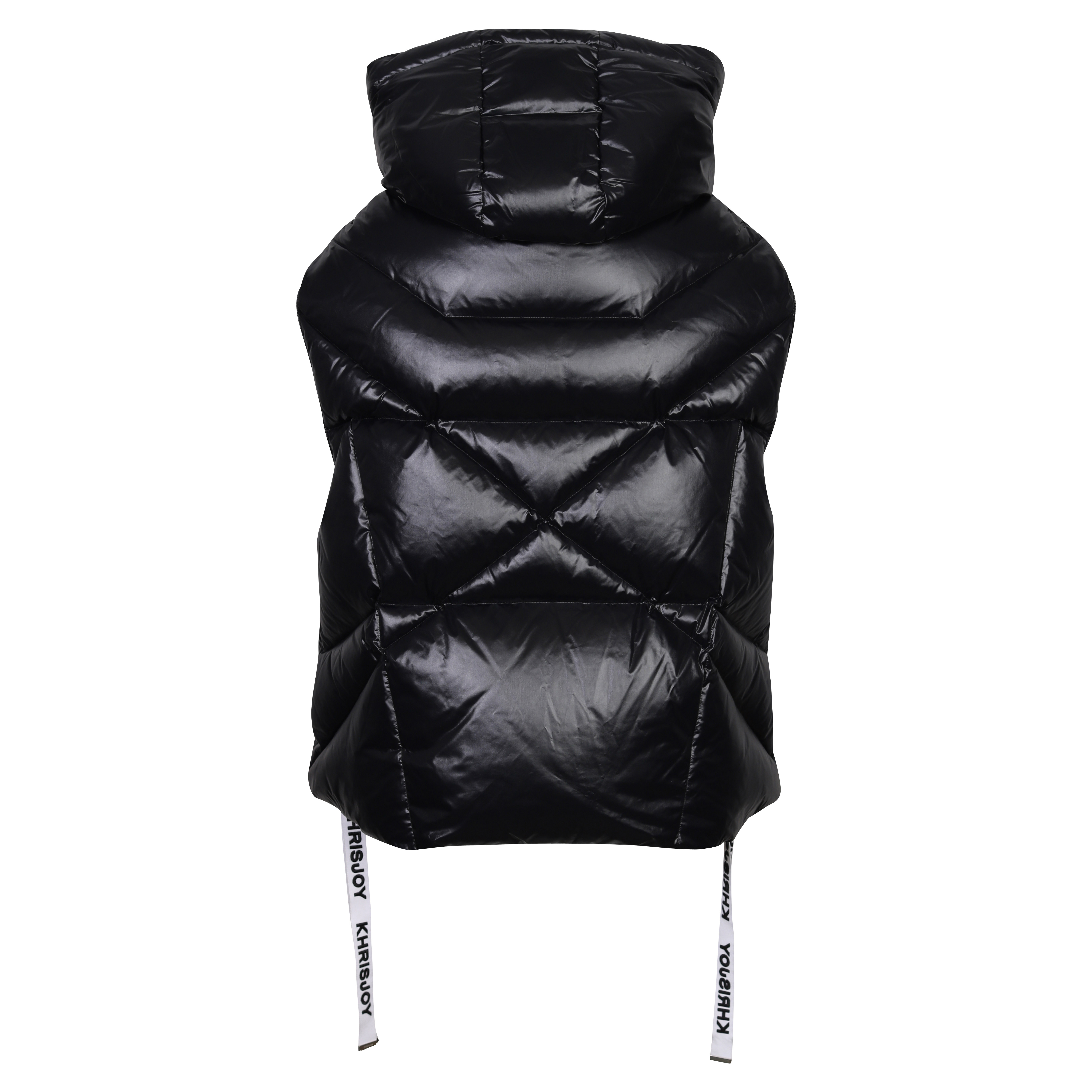Khrisjoy Iconic Puffer Vest in Shiny Black