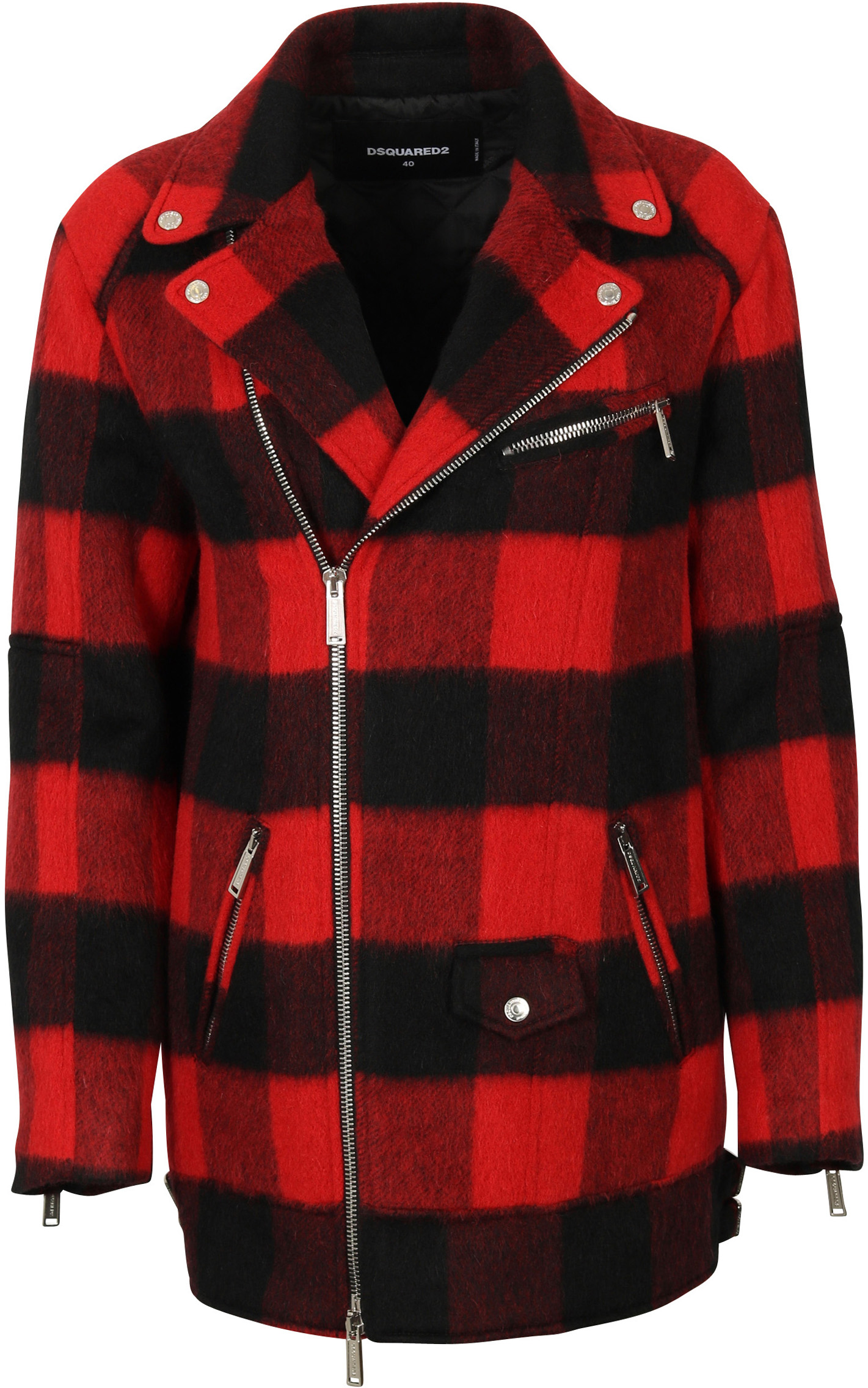 Dsquared Wool Jacket Checked IT/40 - DE/34