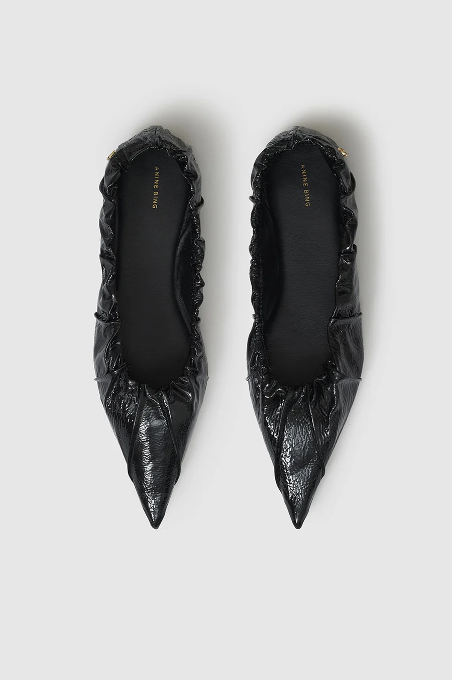 ANINE BING Nadine Flats in Black 37