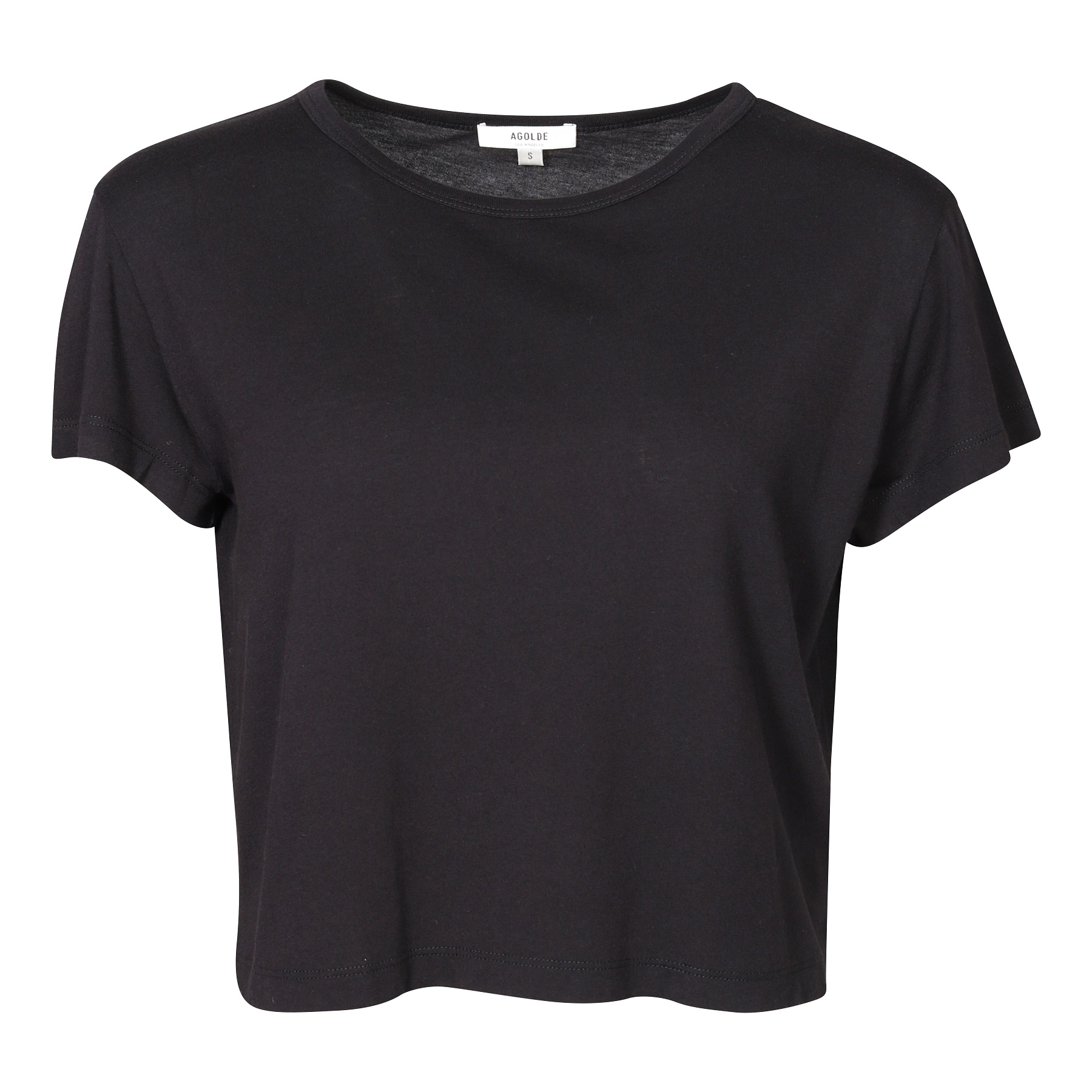 AGOLDE Drew Tee in Black