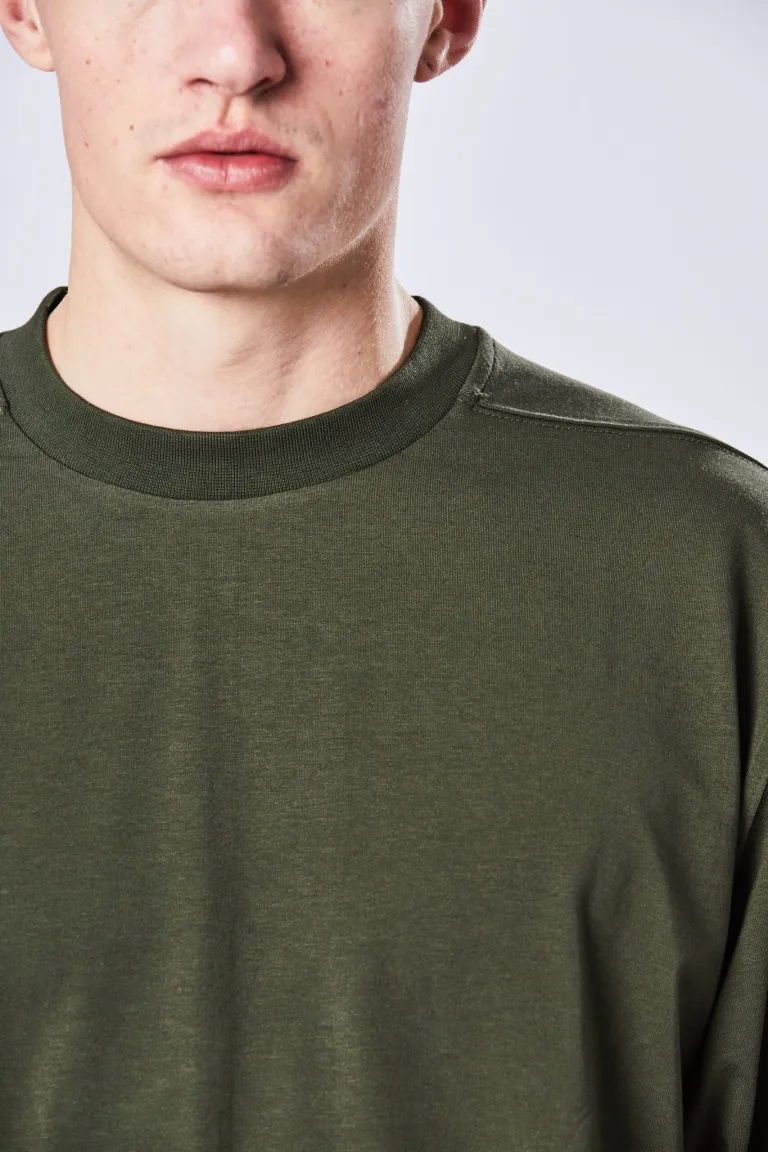 THOM KROM Oversize T-Shirt in Green XXL