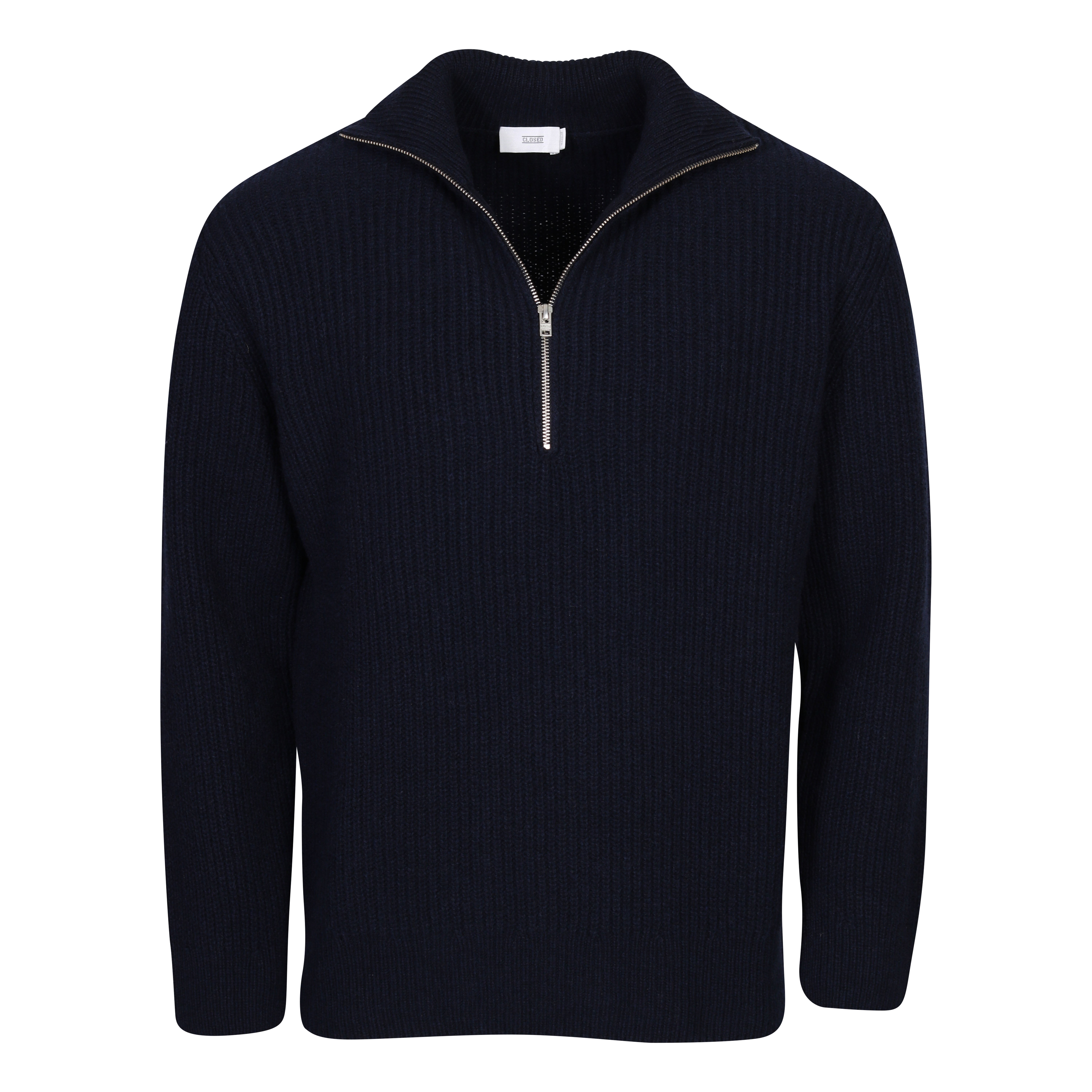 CLOSED Knit Zip Jumper in Dark Night