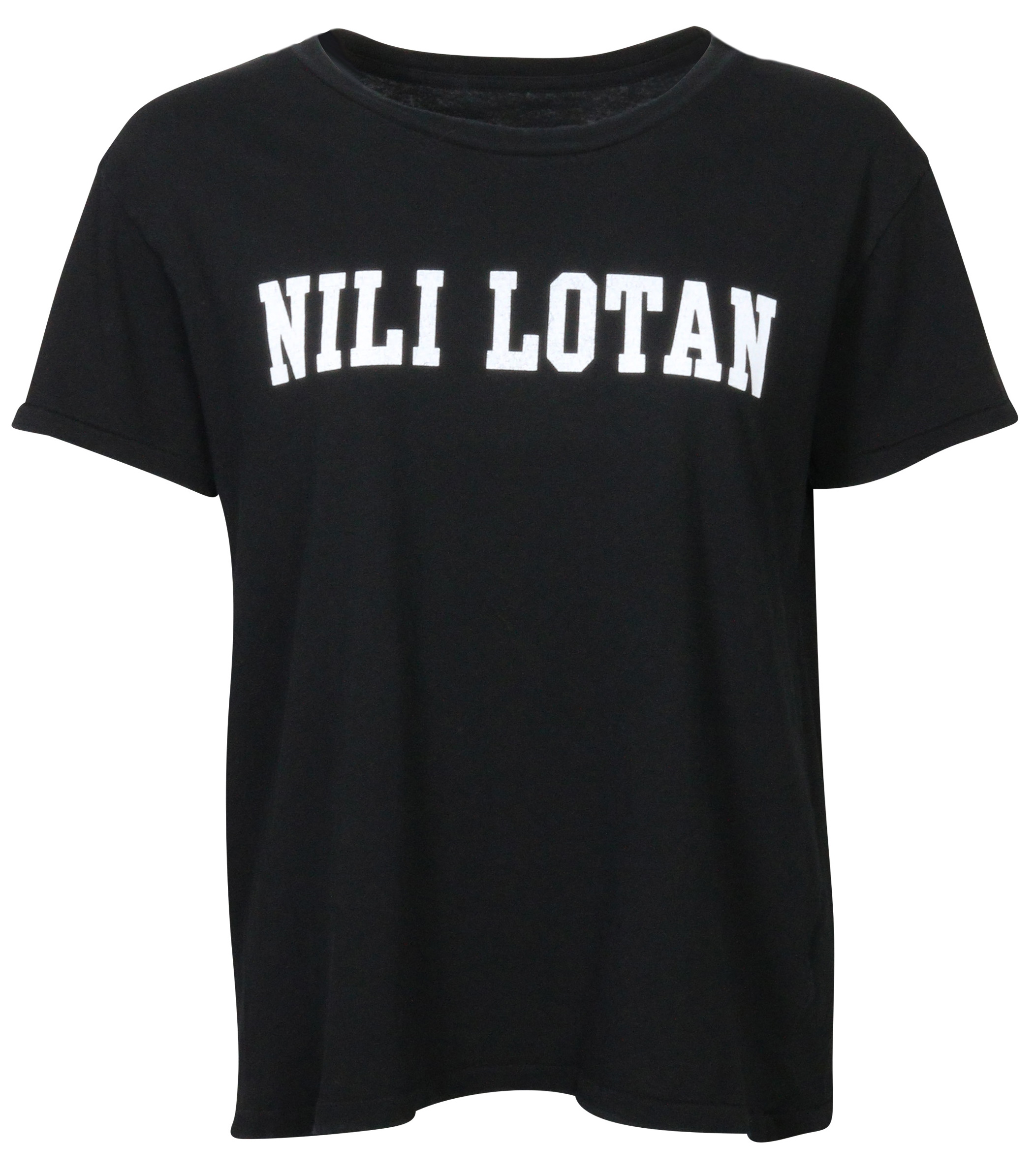 Nili Lotan Printed Brady T-Shirt Black/White