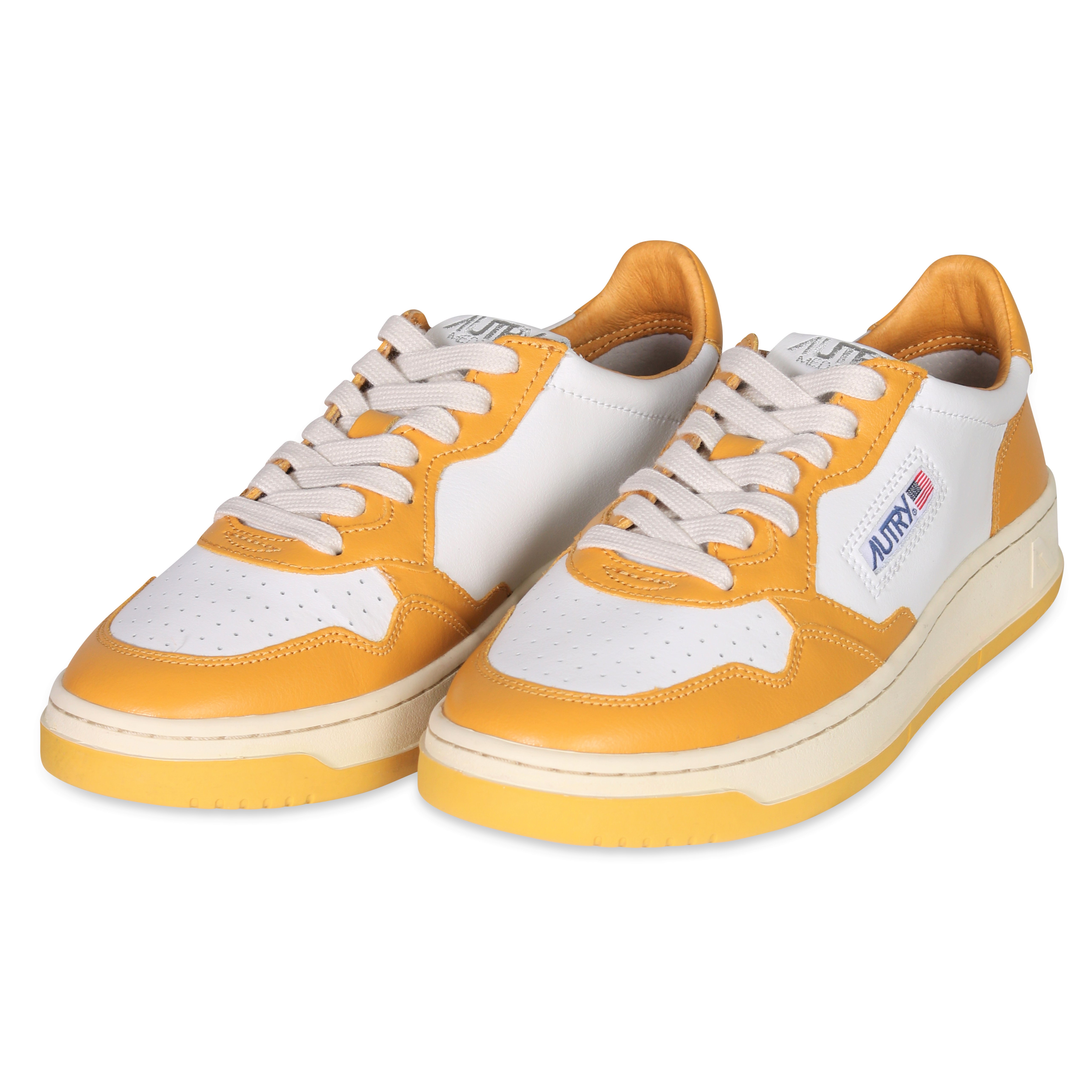 Autry Action Shoes Low Sneaker White/Mustard 40